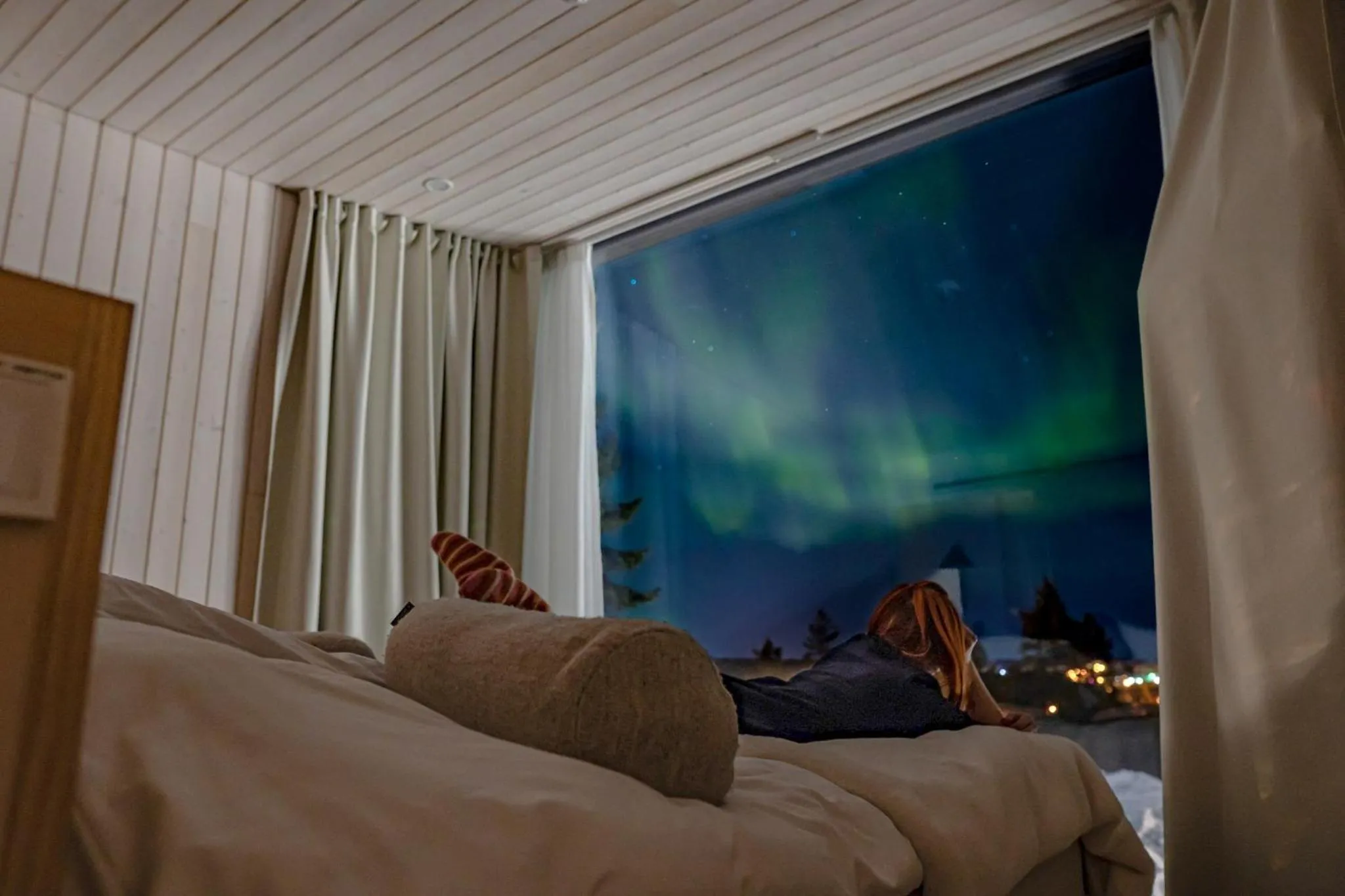 Natural landscape, Bed in Arctic TreeHouse Hotel