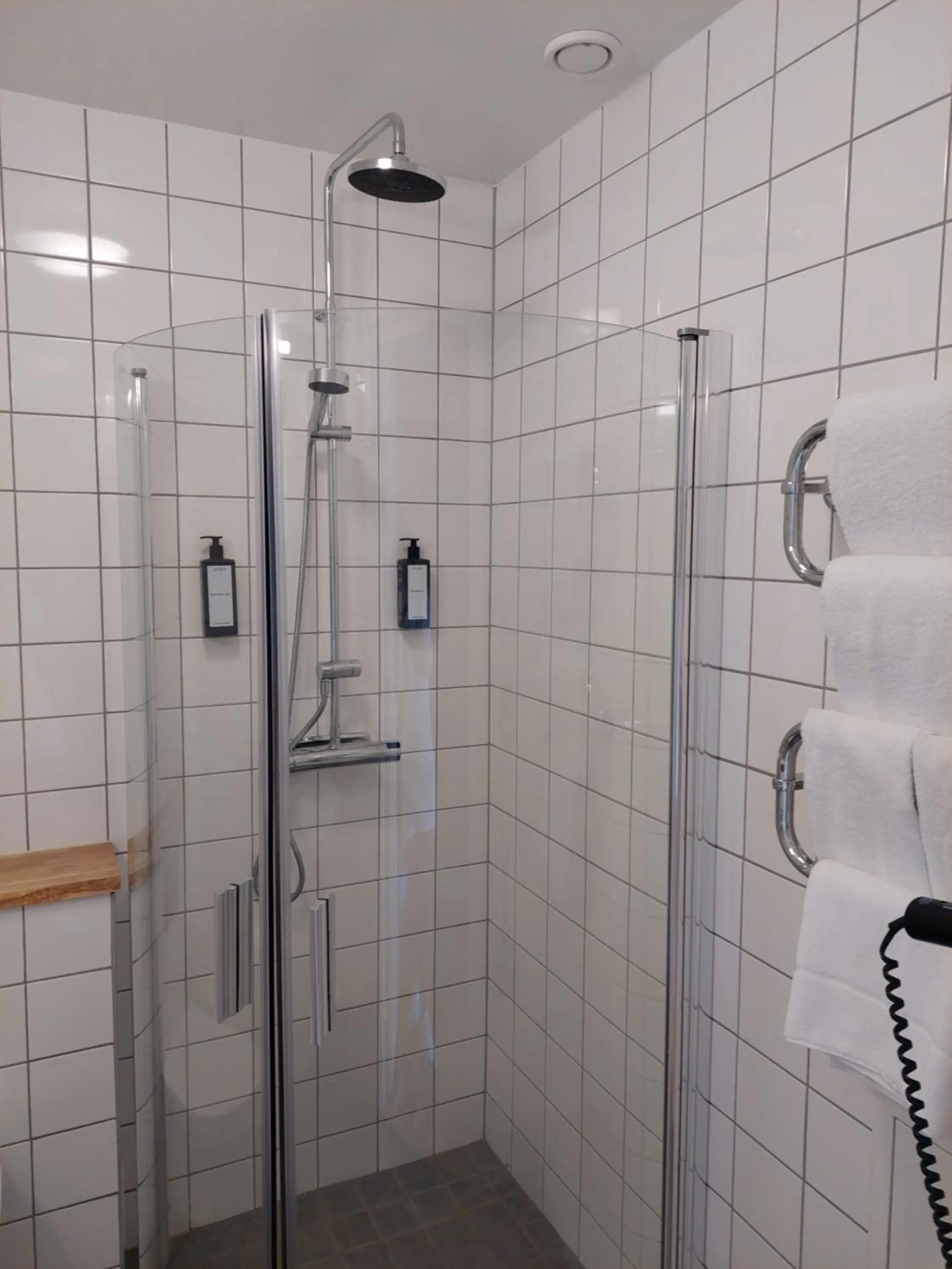 Shower in Hotel Bishops Arms Lund