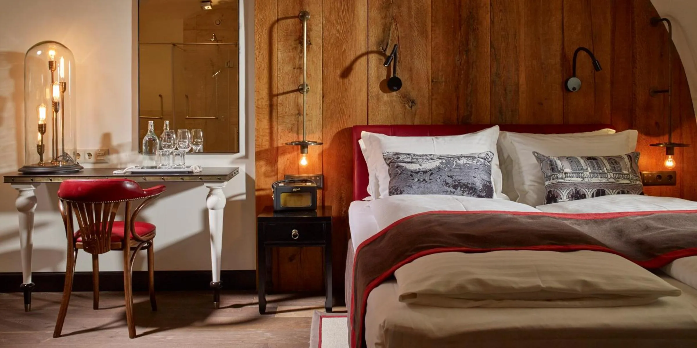 Bed in PEST-BUDA Design Hotel