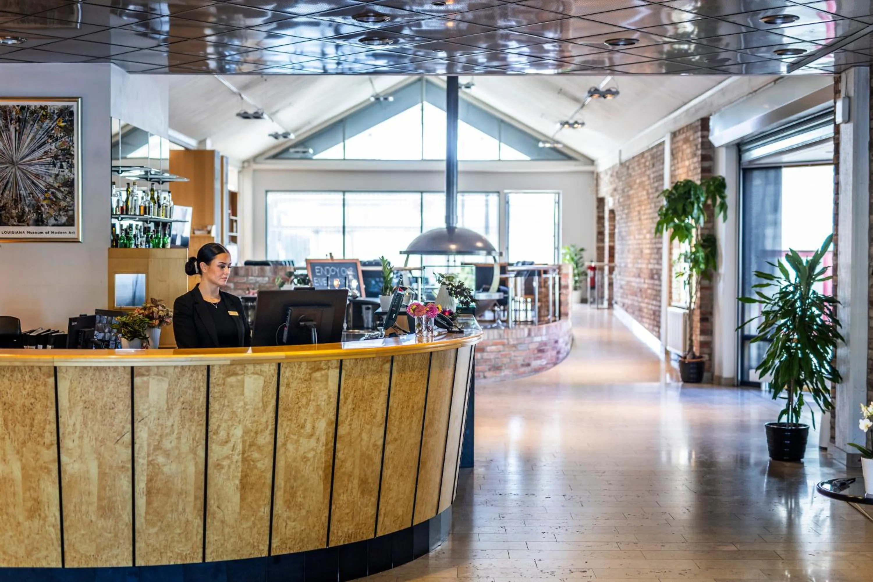 Lobby or reception in First Hotel Planetstaden