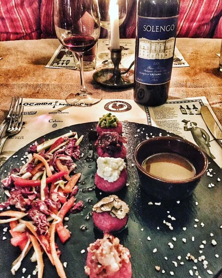 Dinner in Locanda le Monache