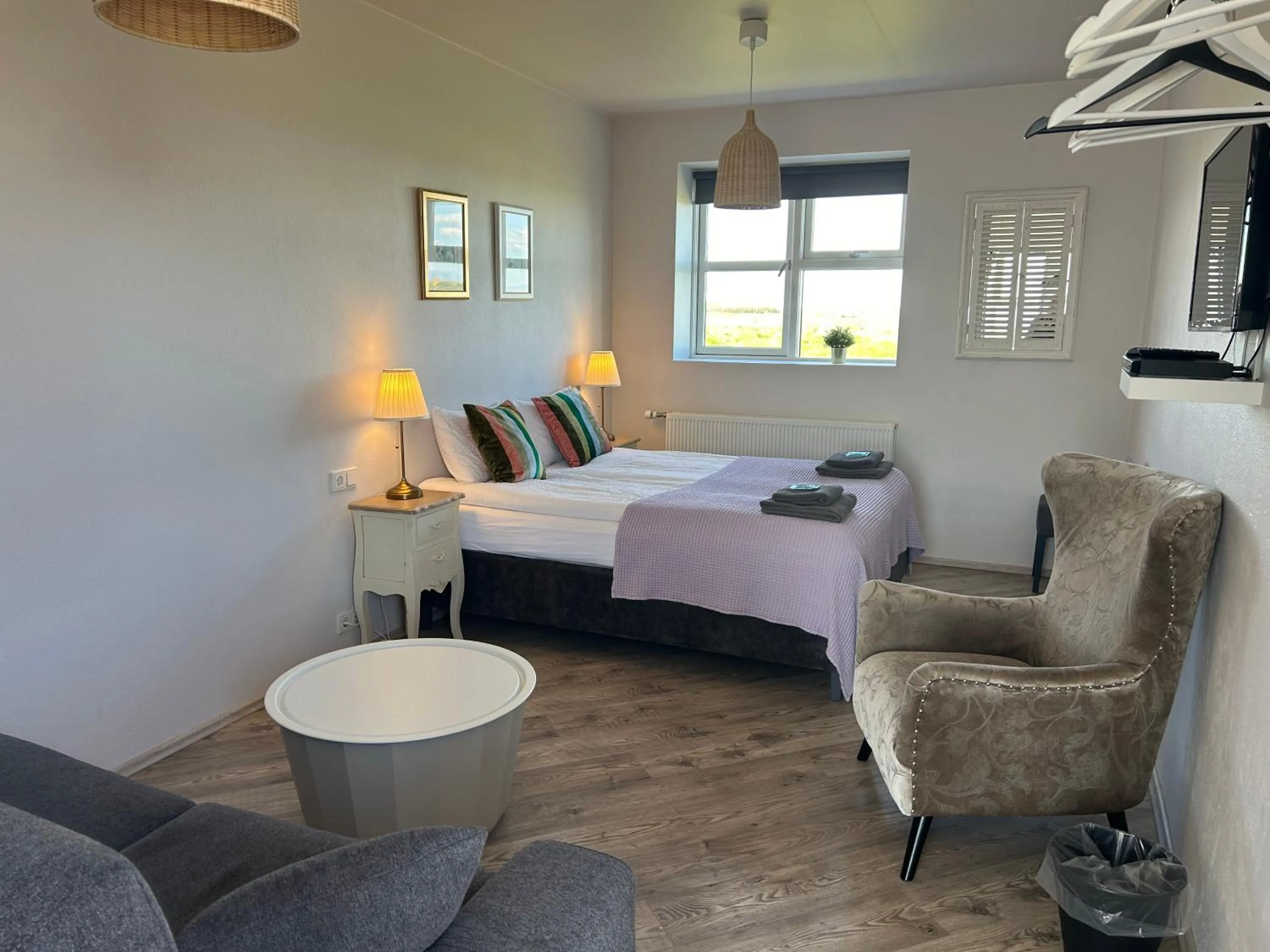 Bed in Lindartún Guesthouse