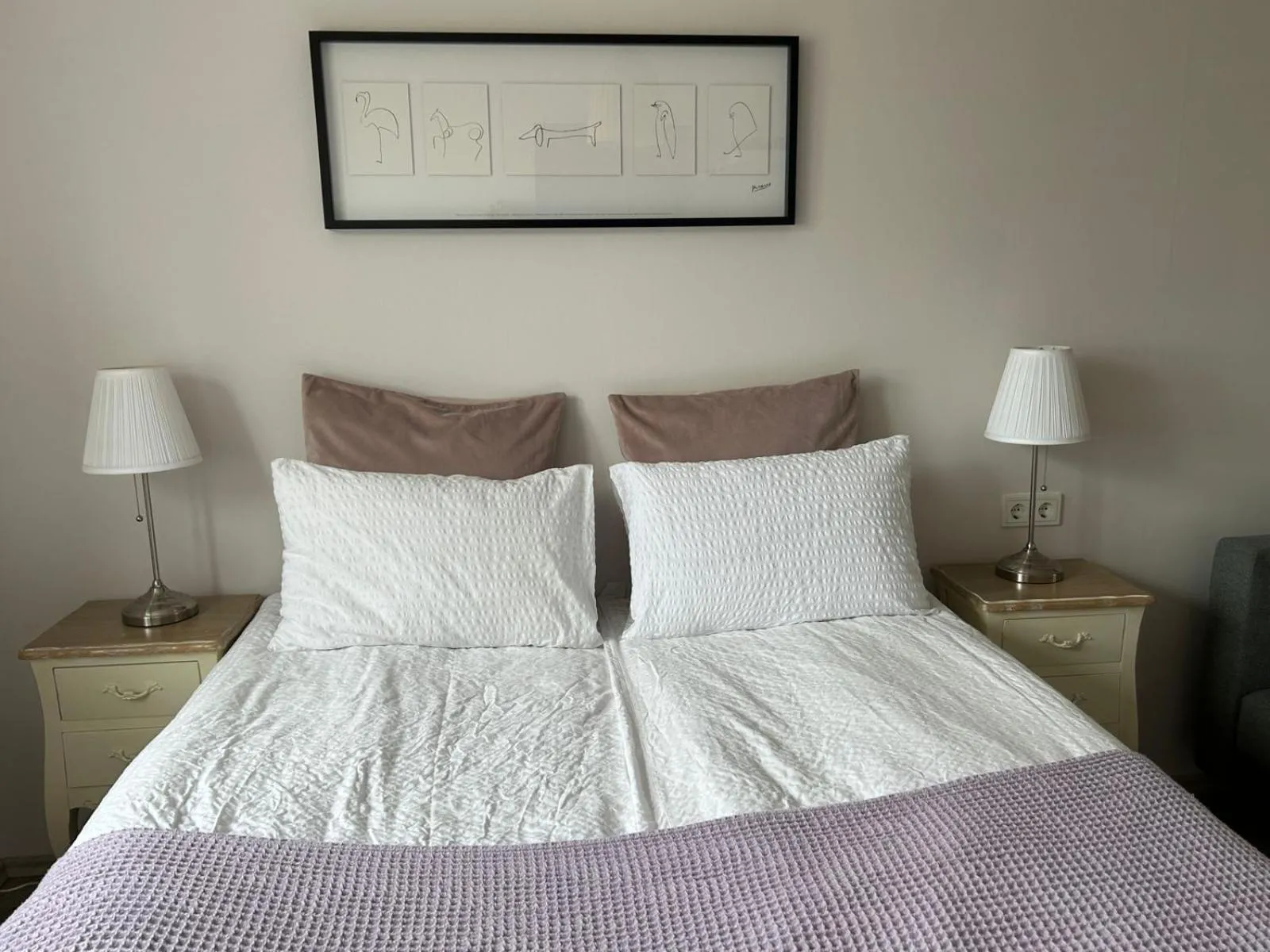 Bed in Lindartún Guesthouse