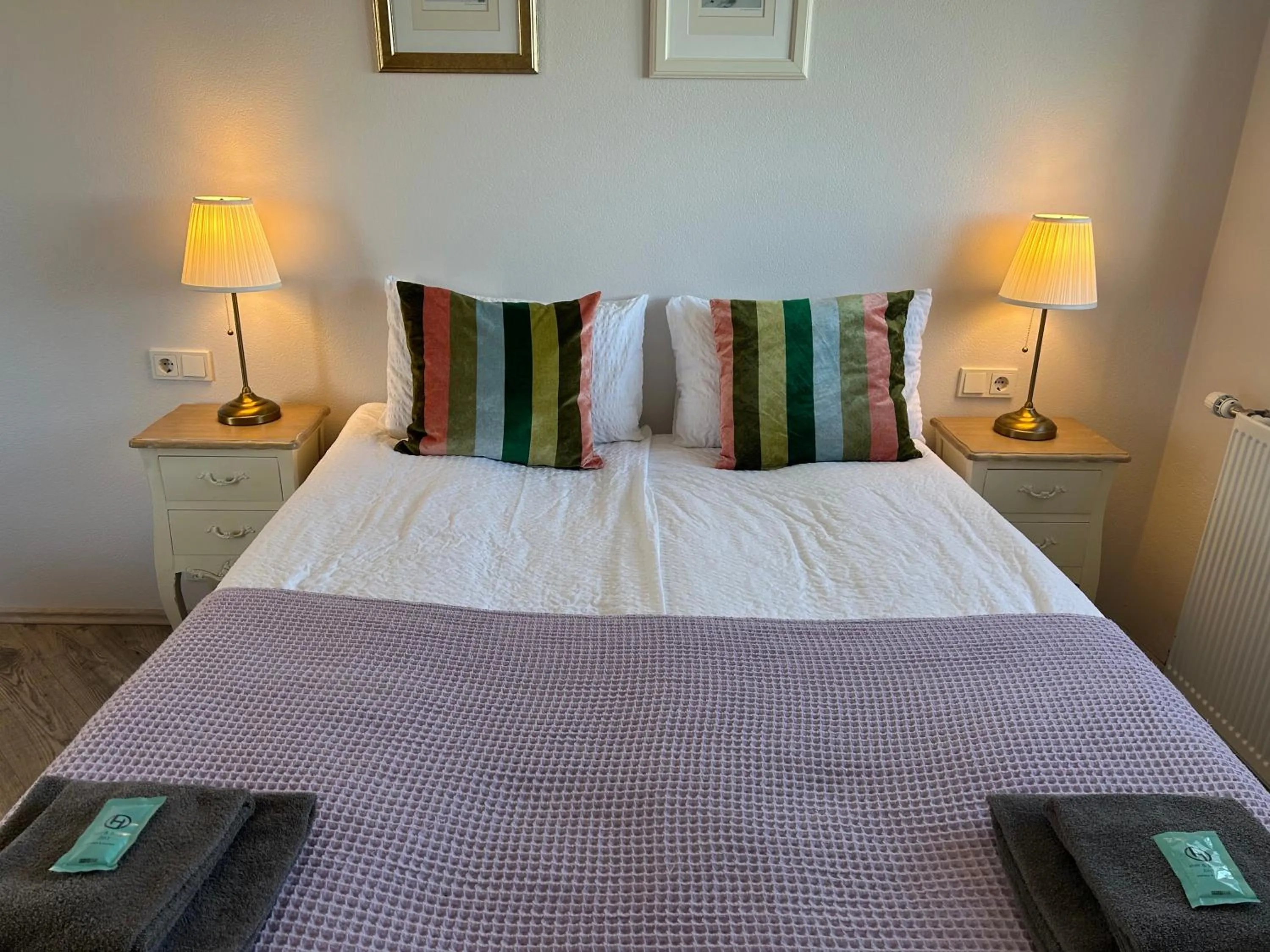 Bed in Lindartún Guesthouse