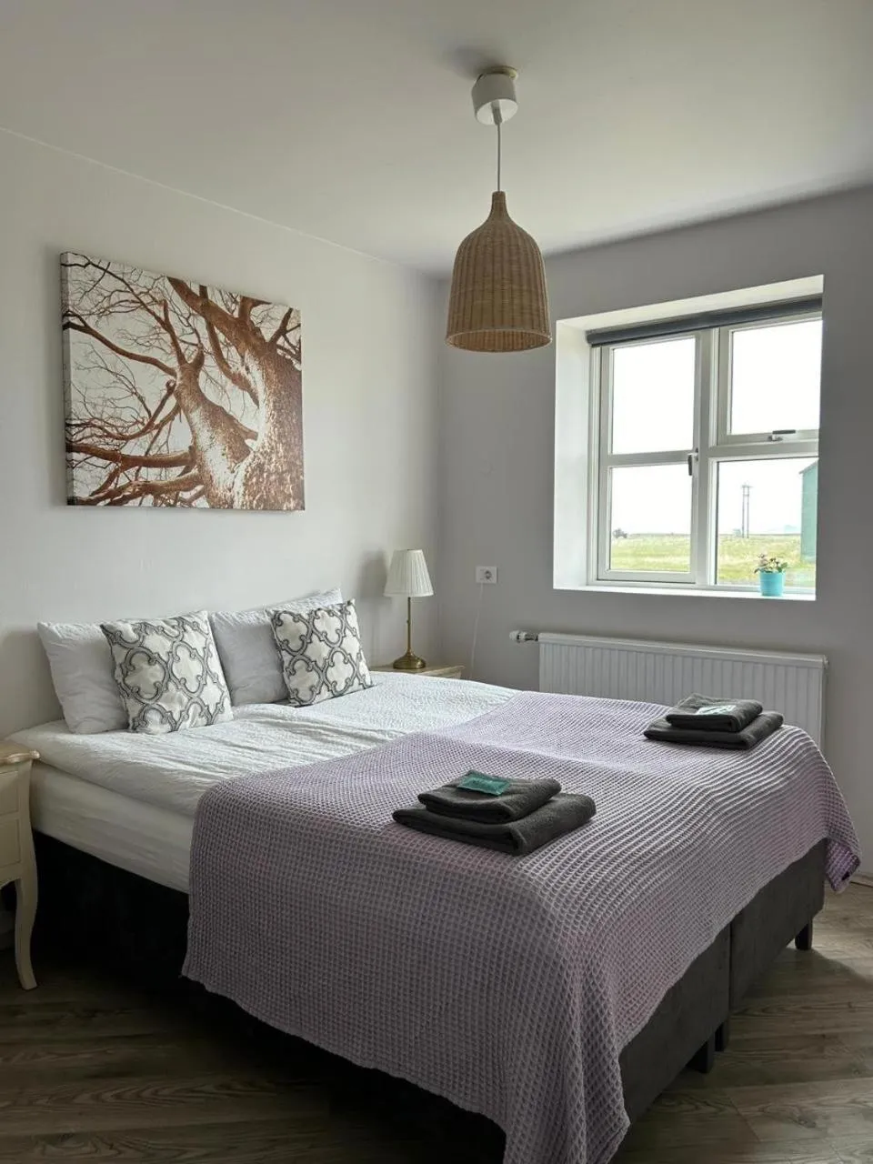 Bed in Lindartún Guesthouse