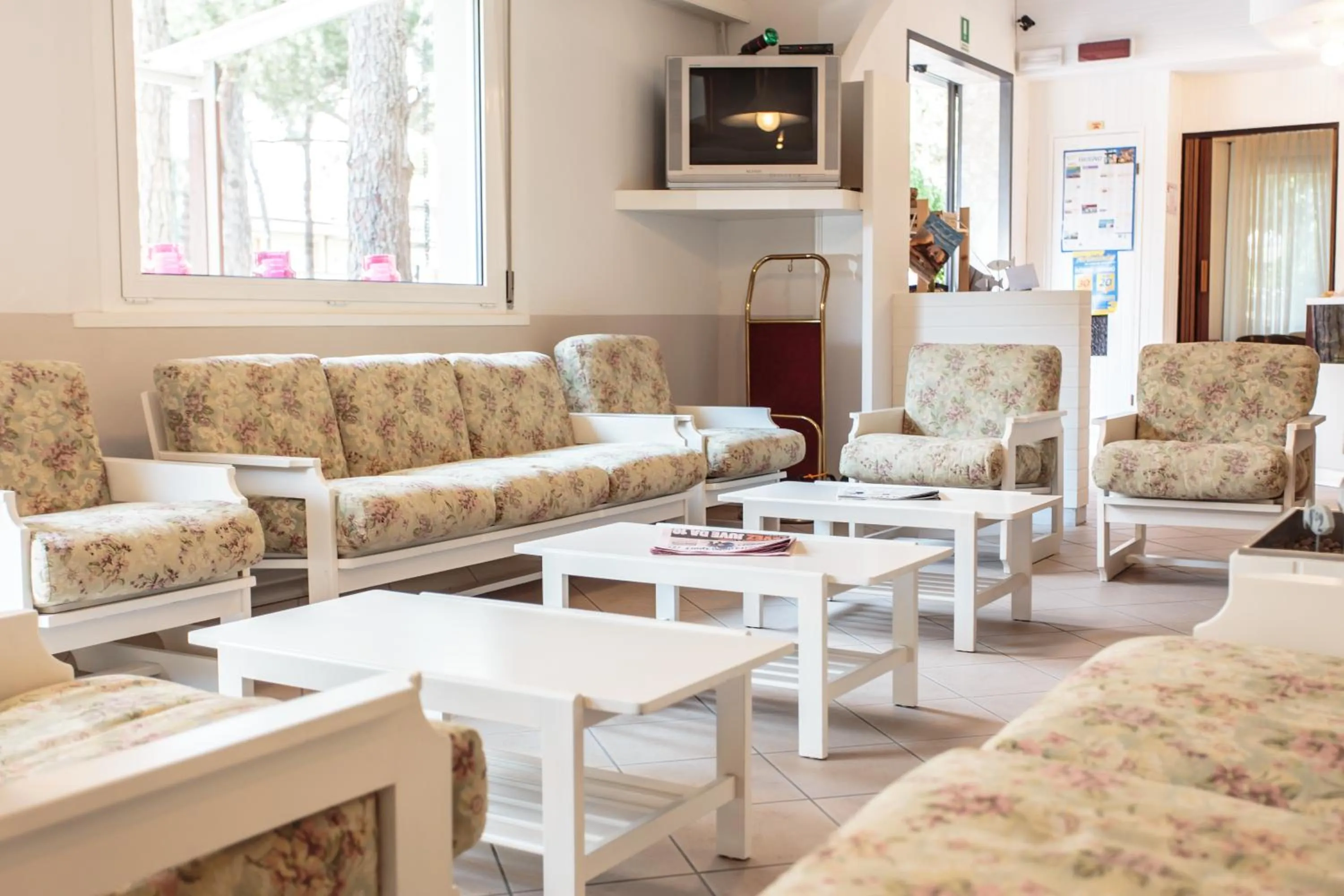 Communal lounge/ TV room in Hotel Villa Ombrosa