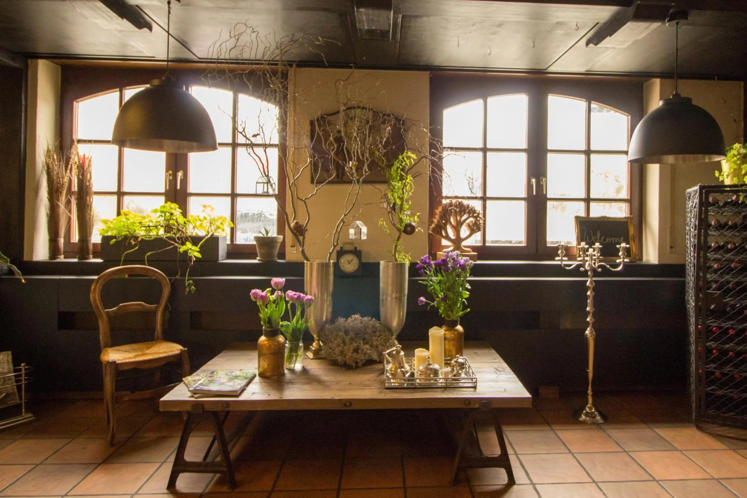 Lobby or reception in Landhotel Wolfschlugen