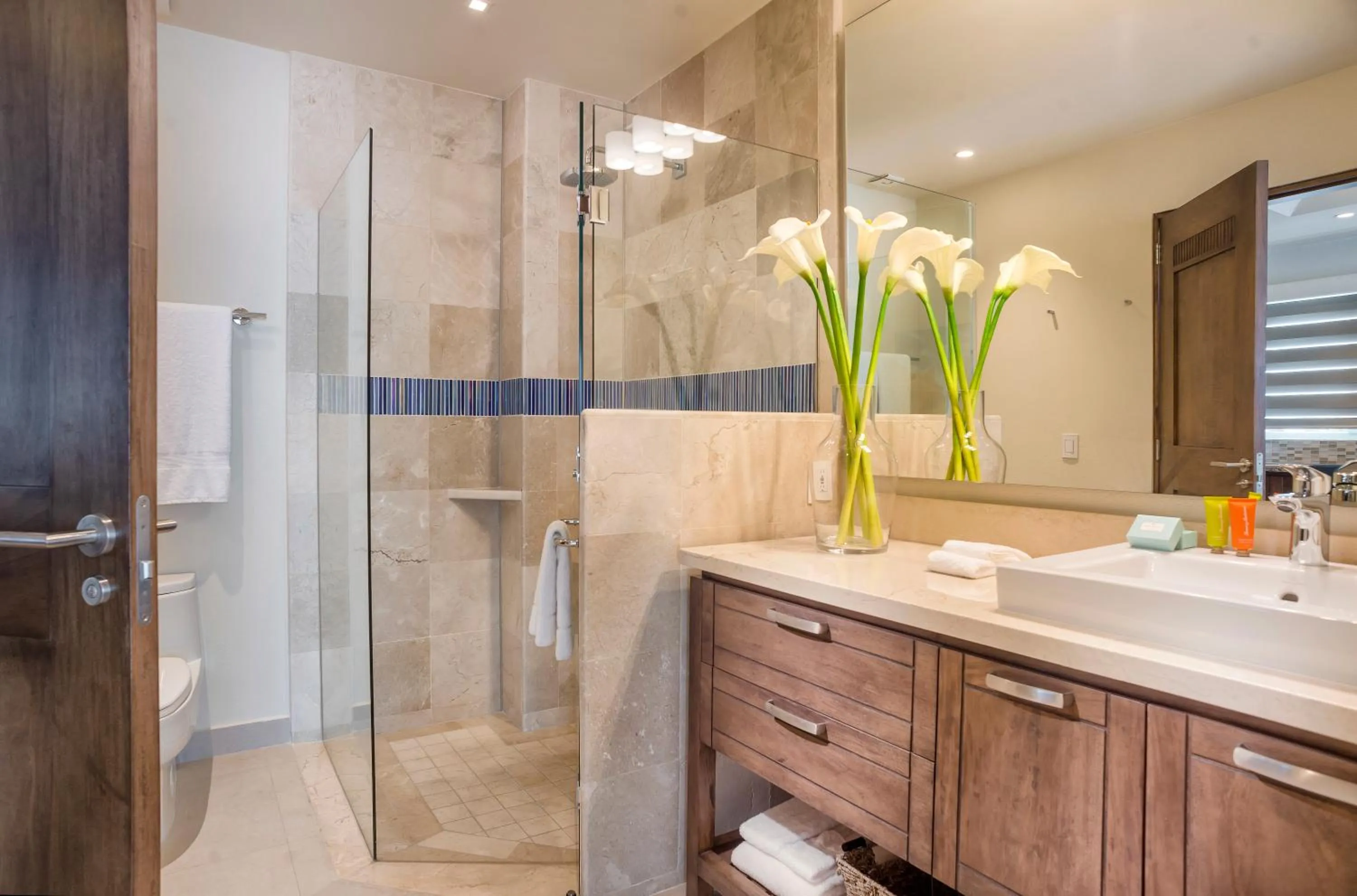 Shower in V Azul Vallarta - Luxury Vacation Rental Adults Only