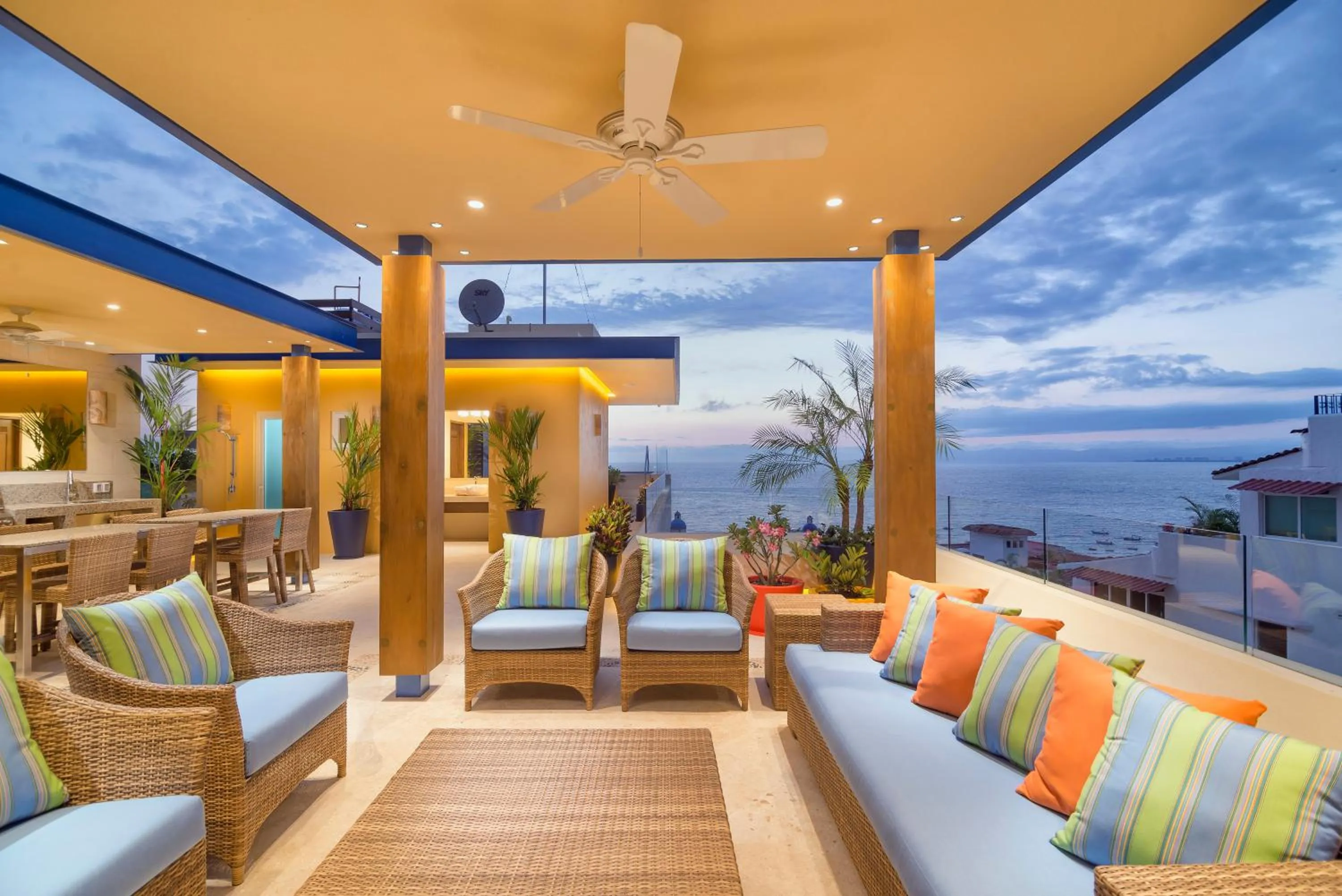 Patio in V Azul Vallarta - Luxury Vacation Rental Adults Only