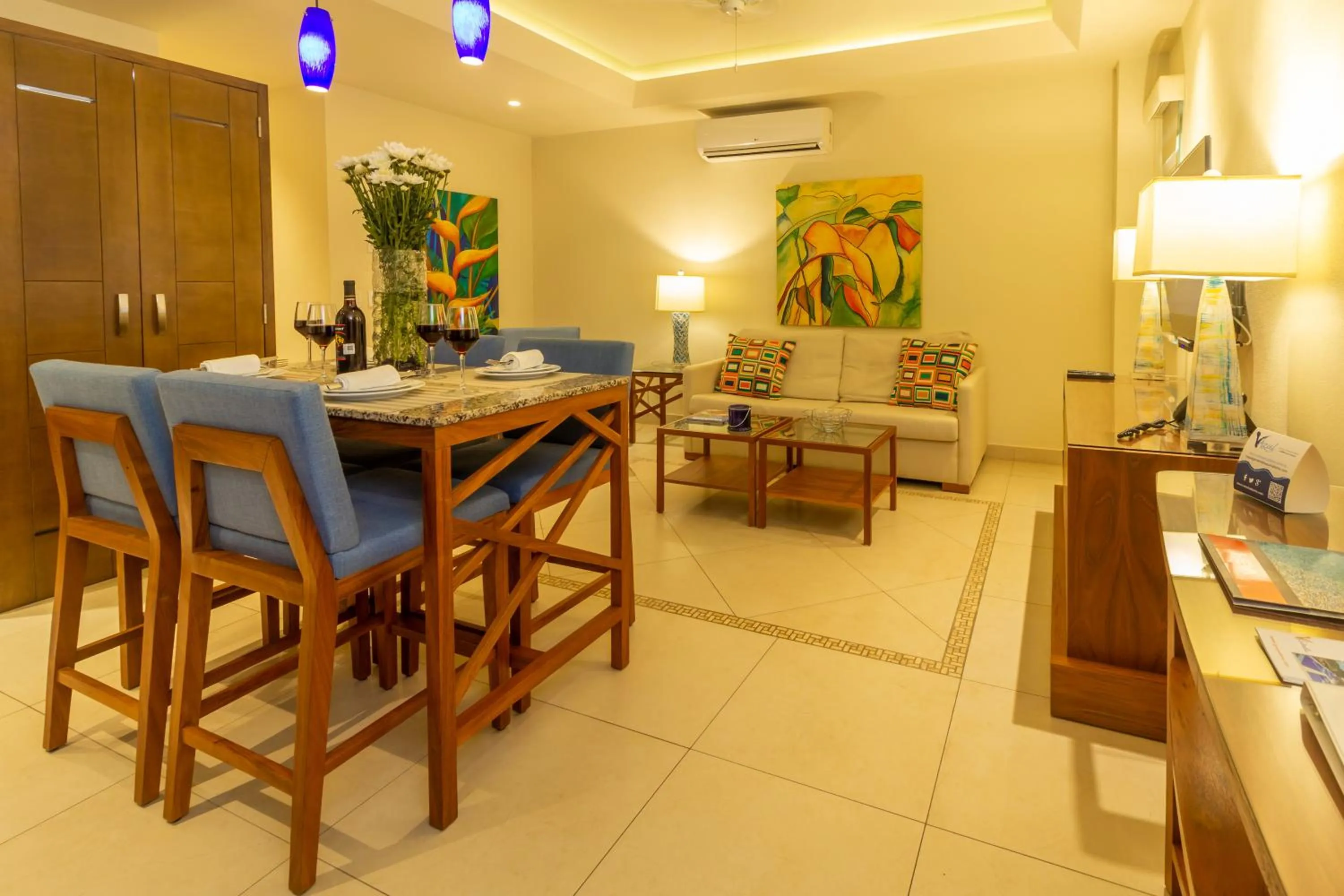 Dining area in V Azul Vallarta - Luxury Vacation Rental Adults Only