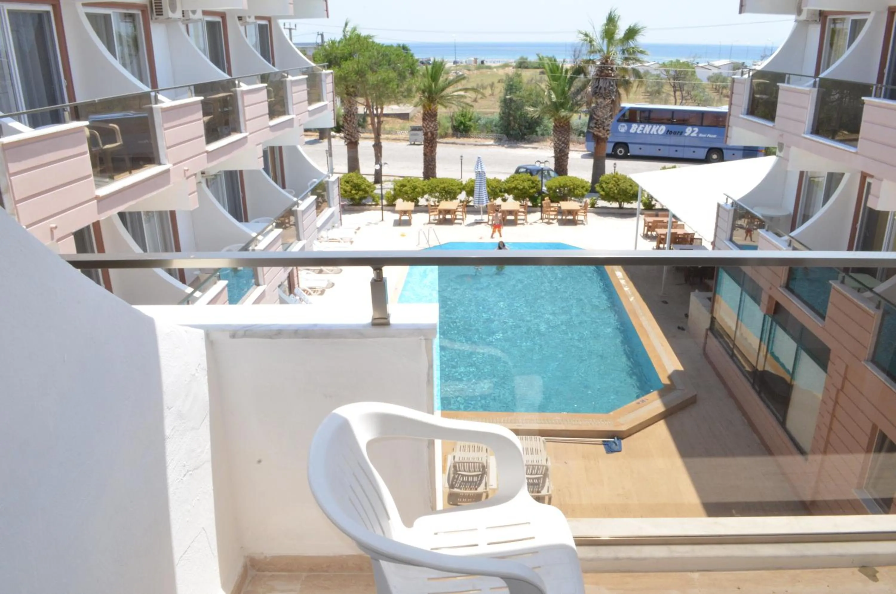 Pool view in Mulka Hotel