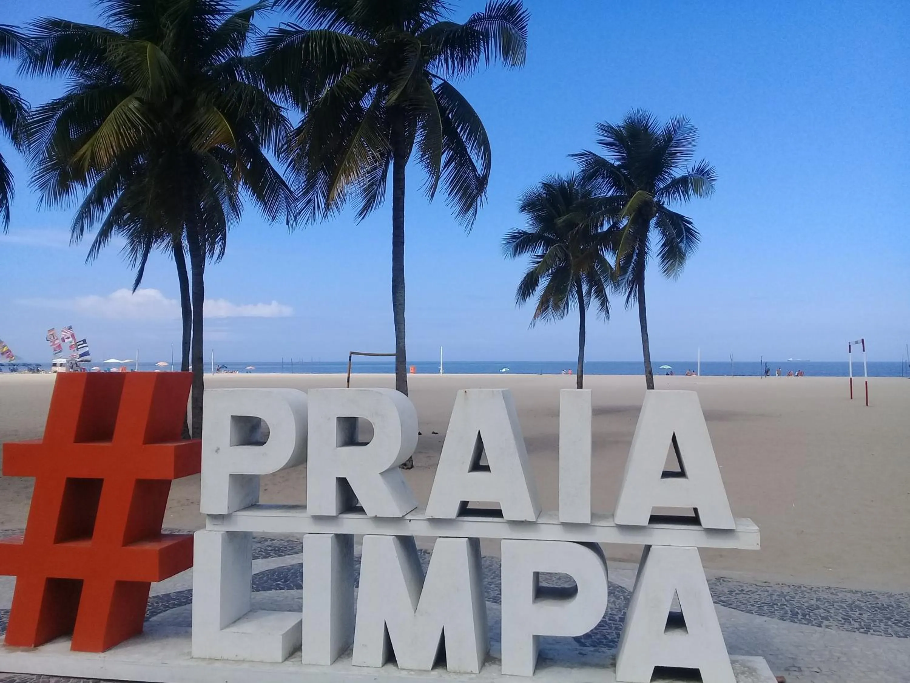 Beach in Copacabana Praia Rio