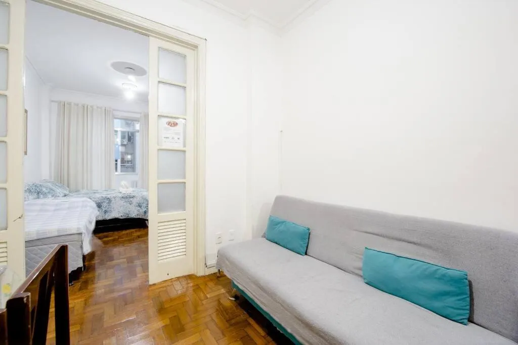 Living room, Bed in Copacabana Praia Rio