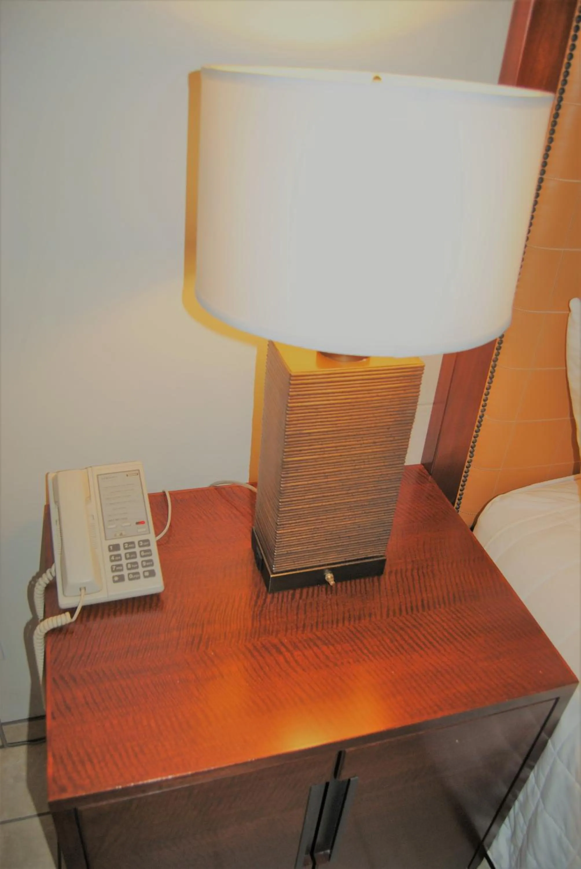 Decorative detail, Bed in Edgewater Inn