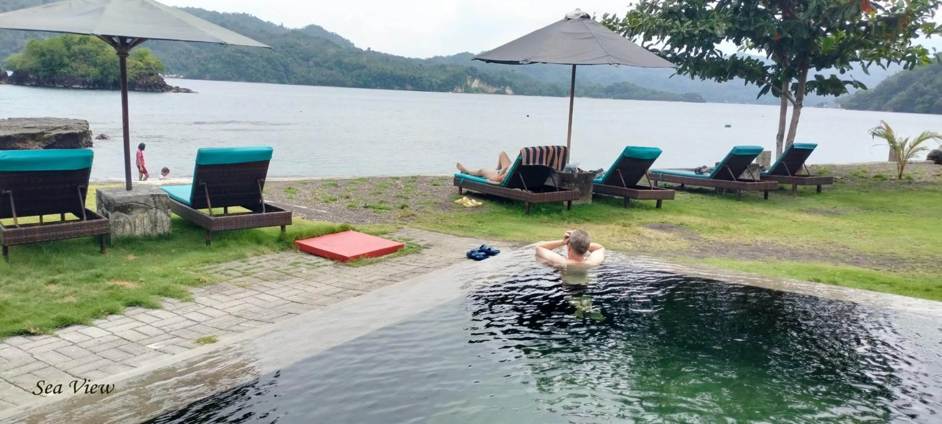 Pool view in Cocotinos Lembeh a Boutique Dive Lodge