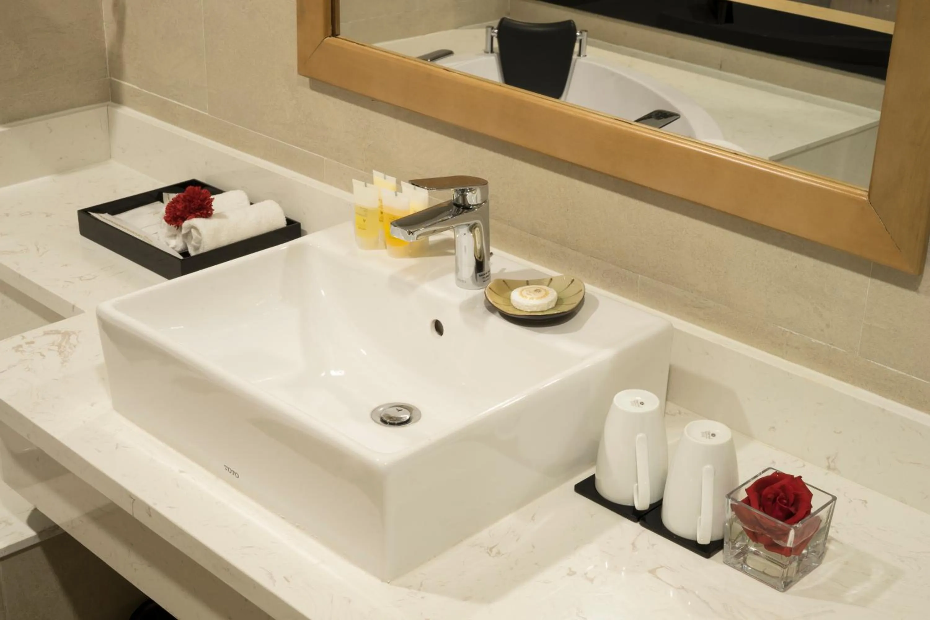 Bathroom in Muong Thanh Luxury Vientiane Hotel