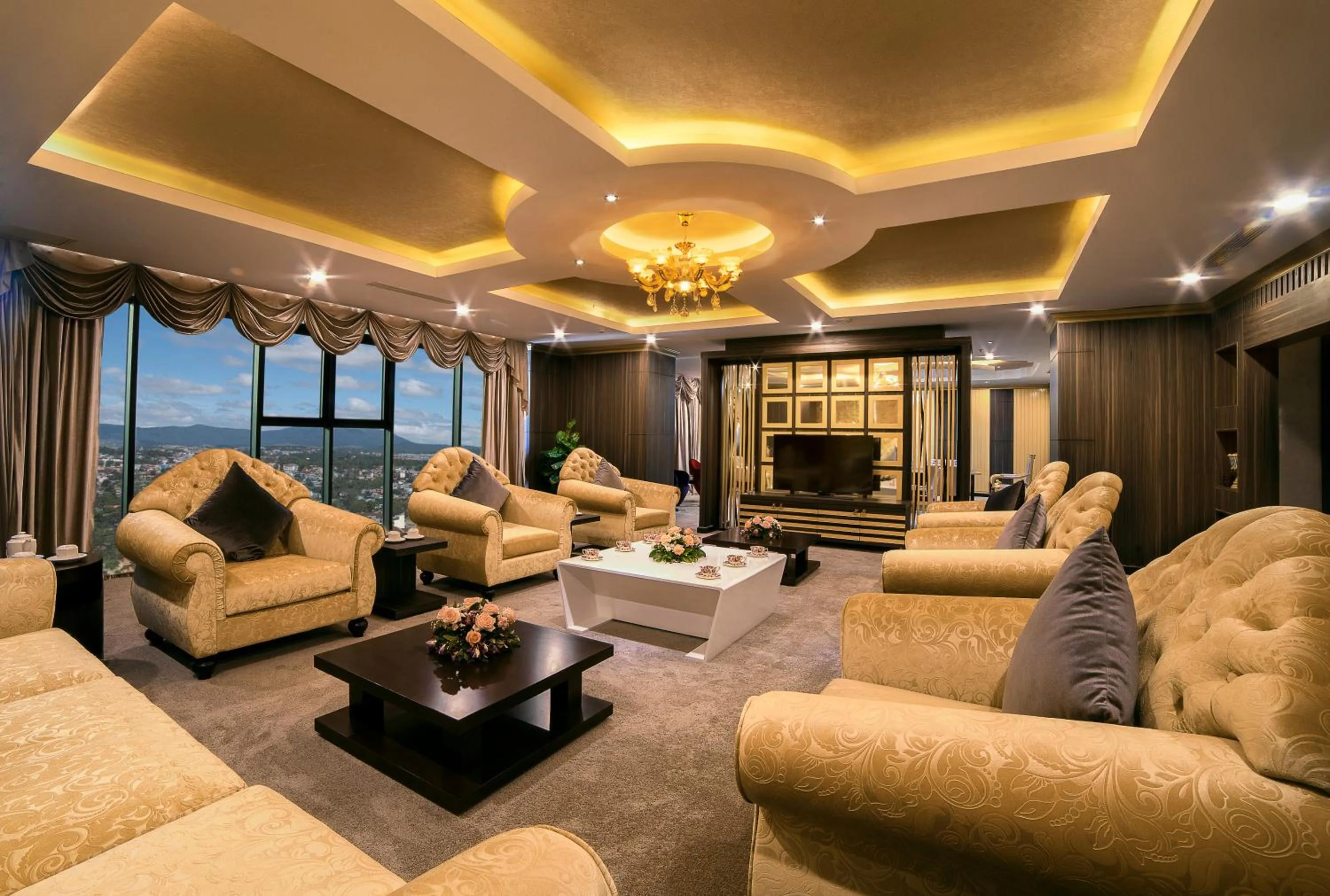 Living room in Muong Thanh Luxury Vientiane Hotel