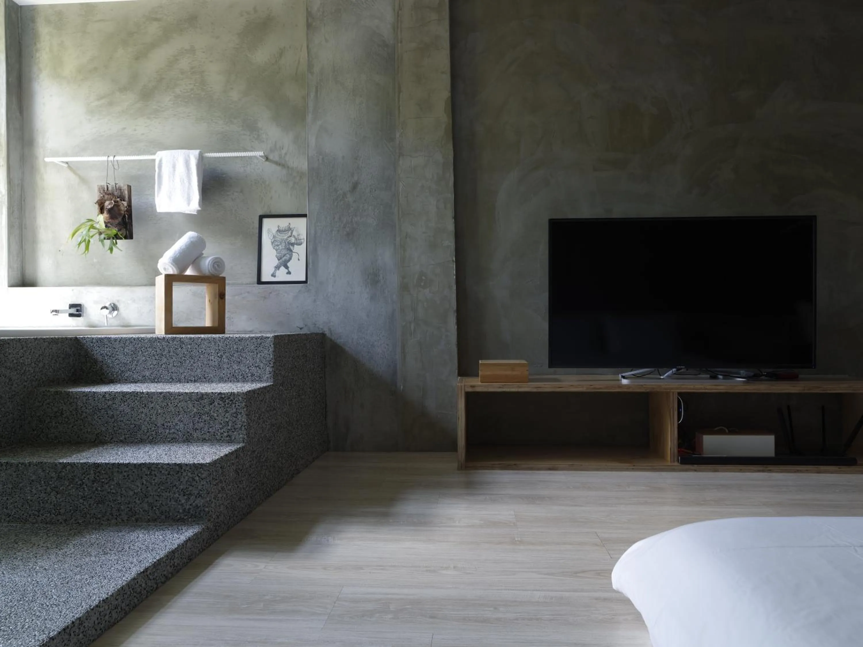 Bathroom, Bed in Shaoguang 188 日月潭勺光188