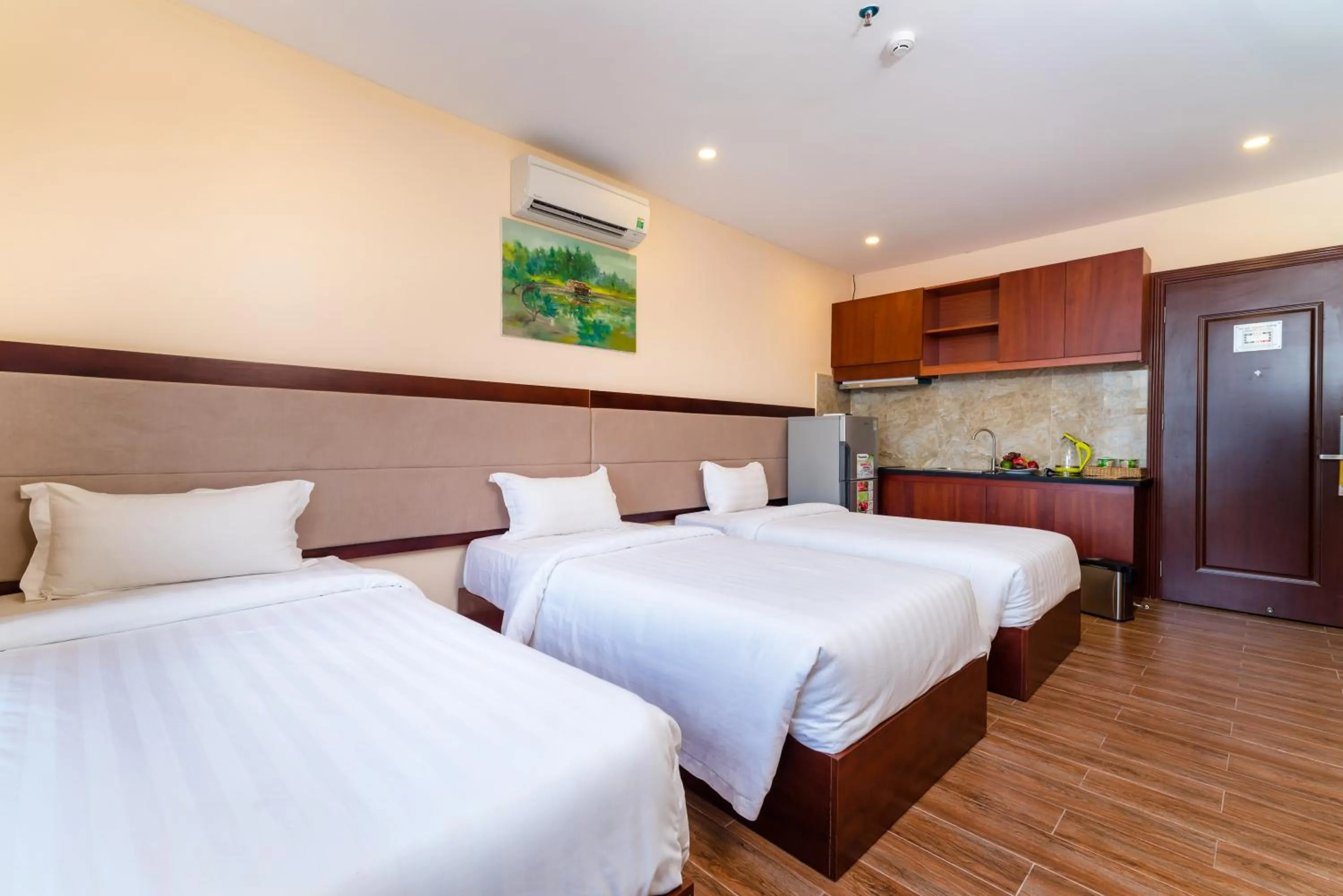 Bed in Nhat Minh Hotel and Apartment