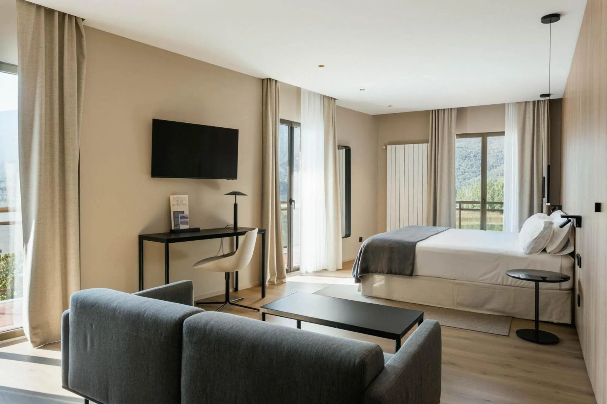 Bed in Hotel Terradets