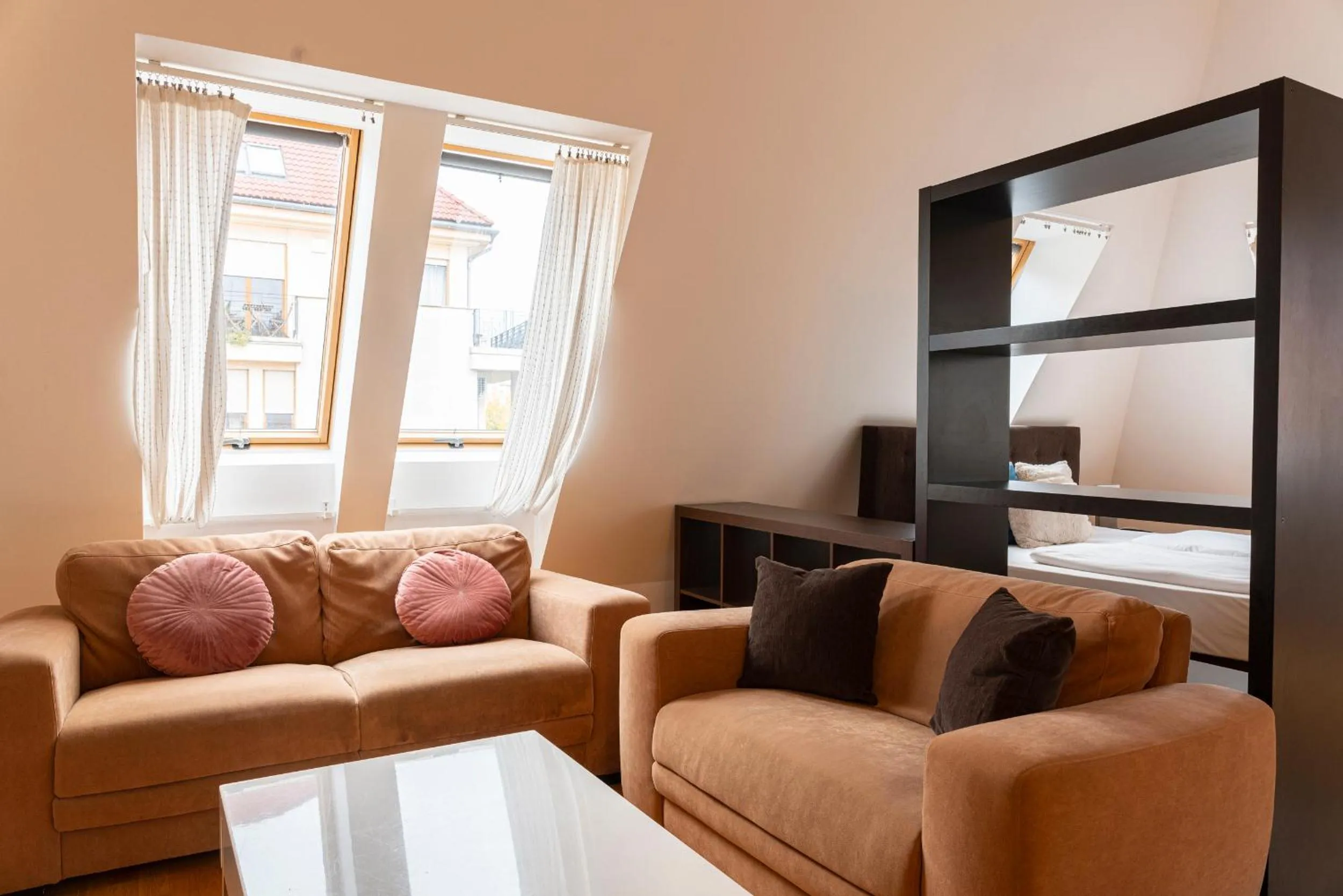 Living room in Gozsdu Court Budapest