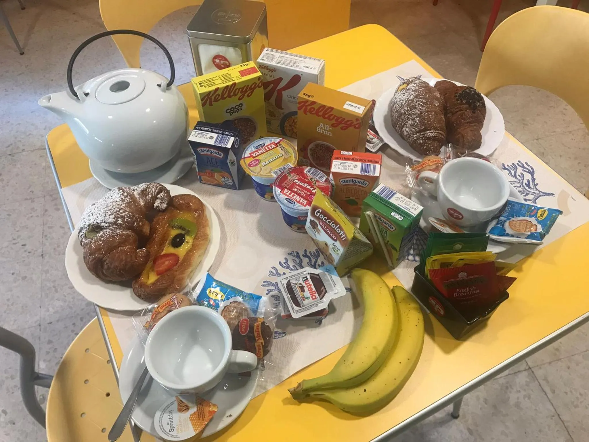 Italian breakfast in Hotel San Marco