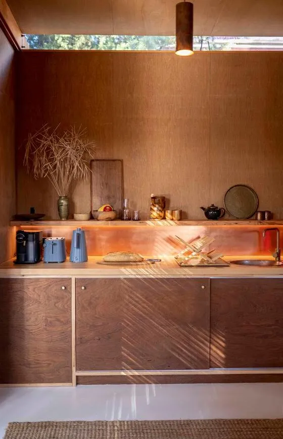 Kitchen or kitchenette in be&be castlemaine