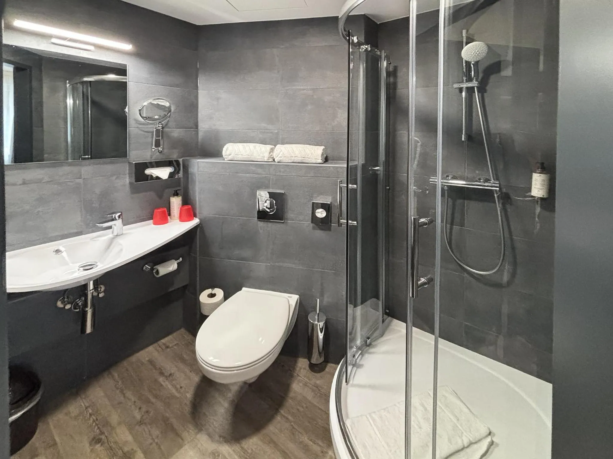 Bathroom in NEXTO DORMERO Hotel Budapest