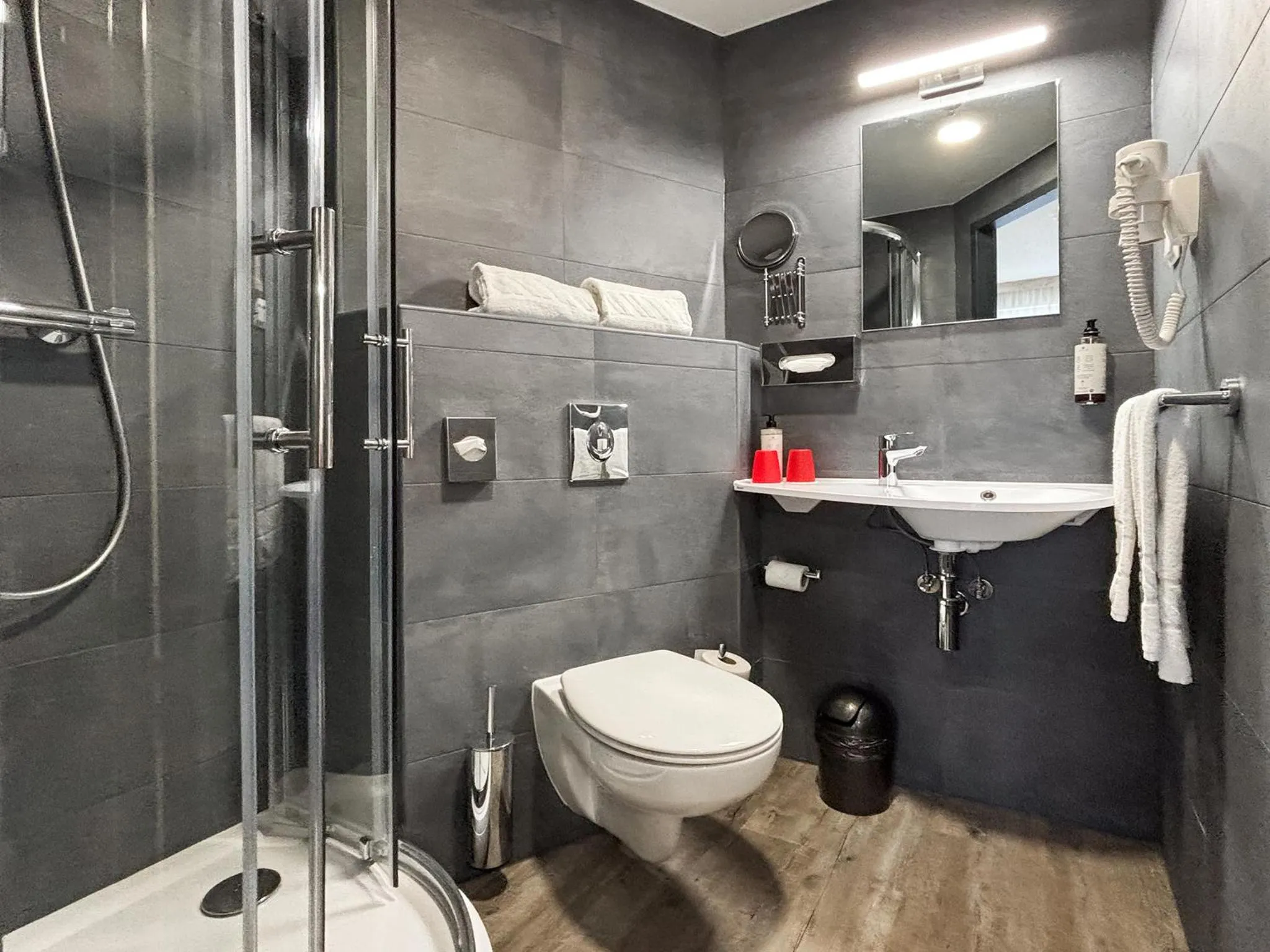 Bathroom in NEXTO DORMERO Hotel Budapest