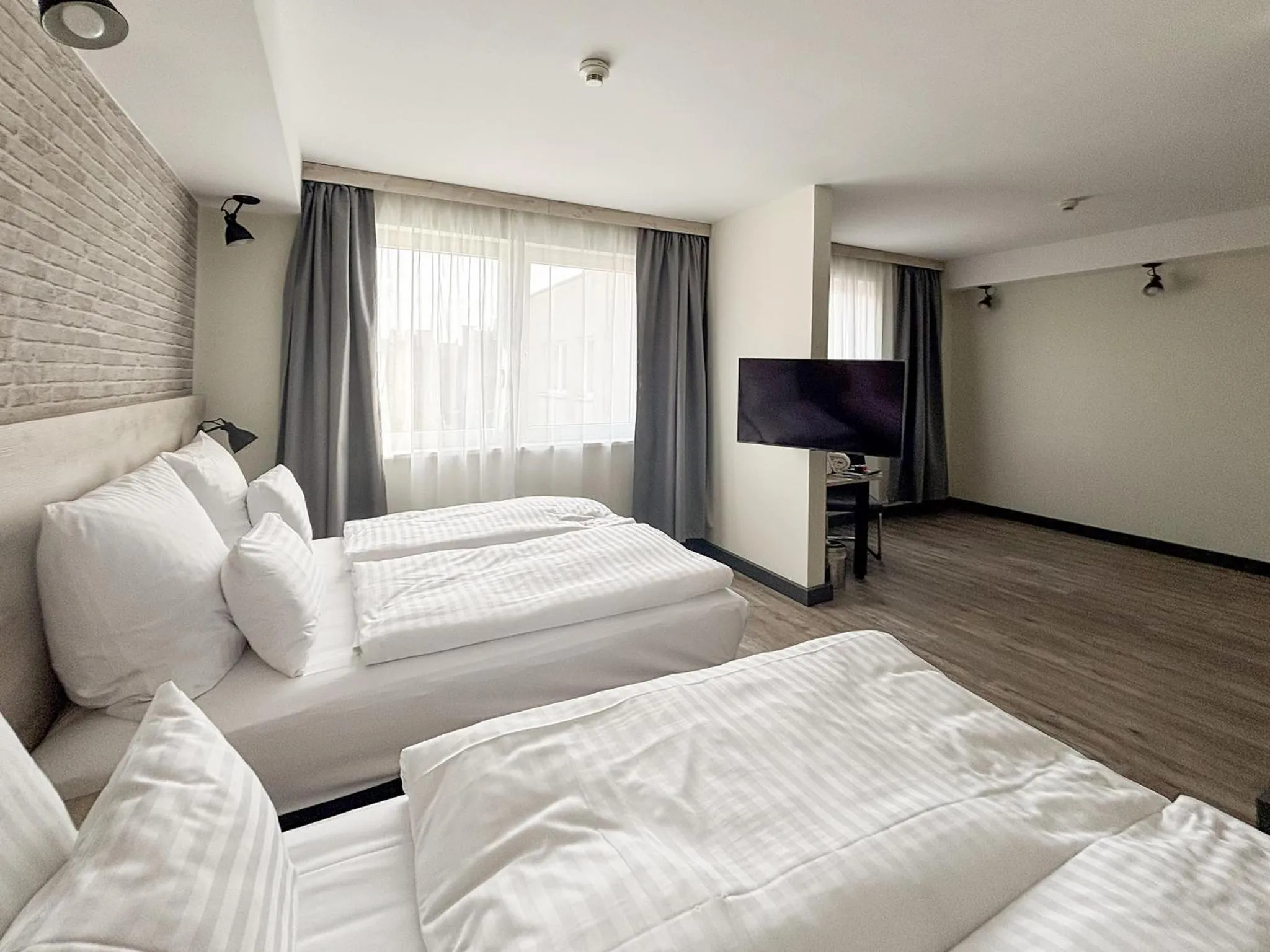Photo of the whole room, Bed in NEXTO DORMERO Hotel Budapest