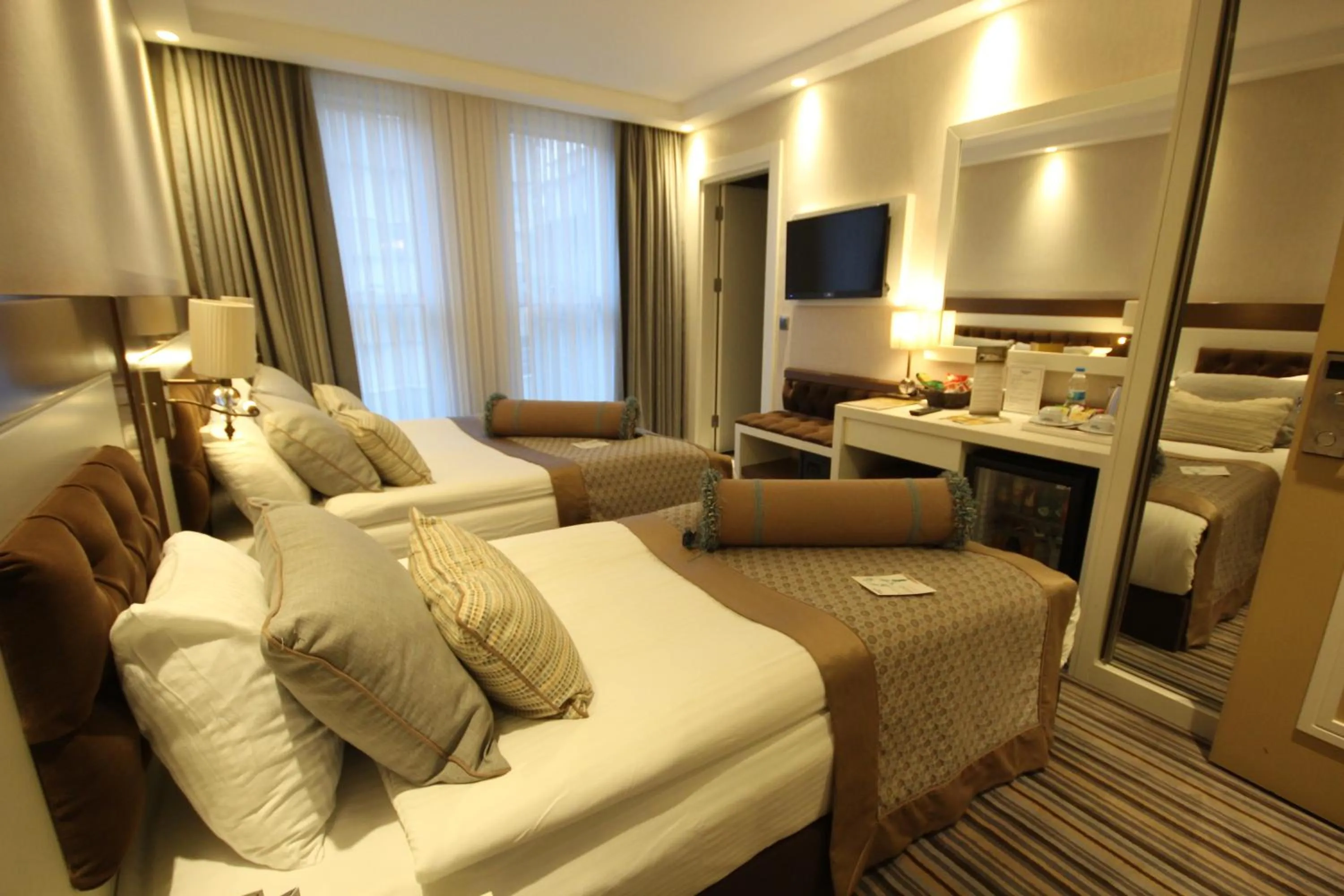 Bed in Seven Deep Hotel