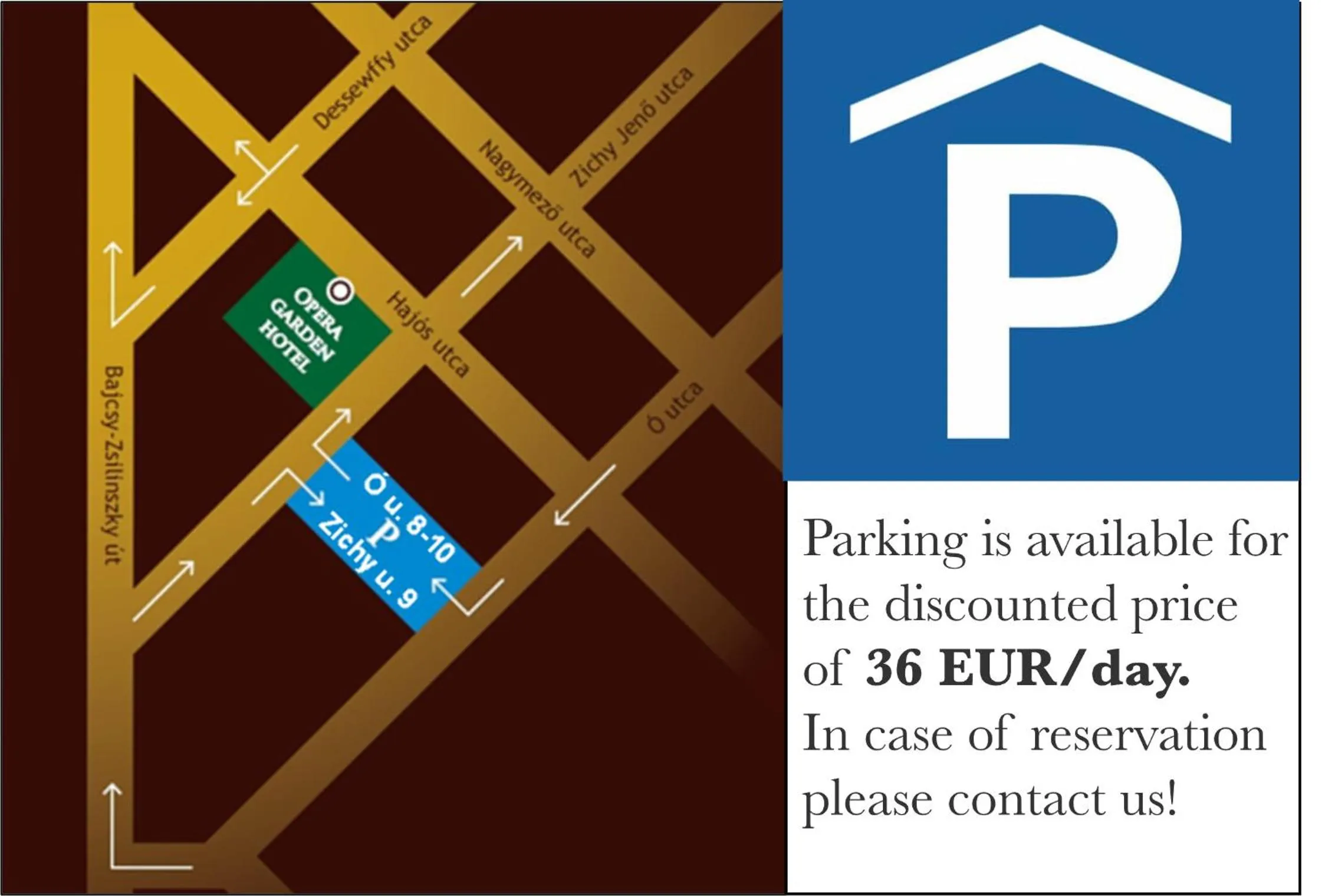Parking in Opera Garden Hotel & Apartments