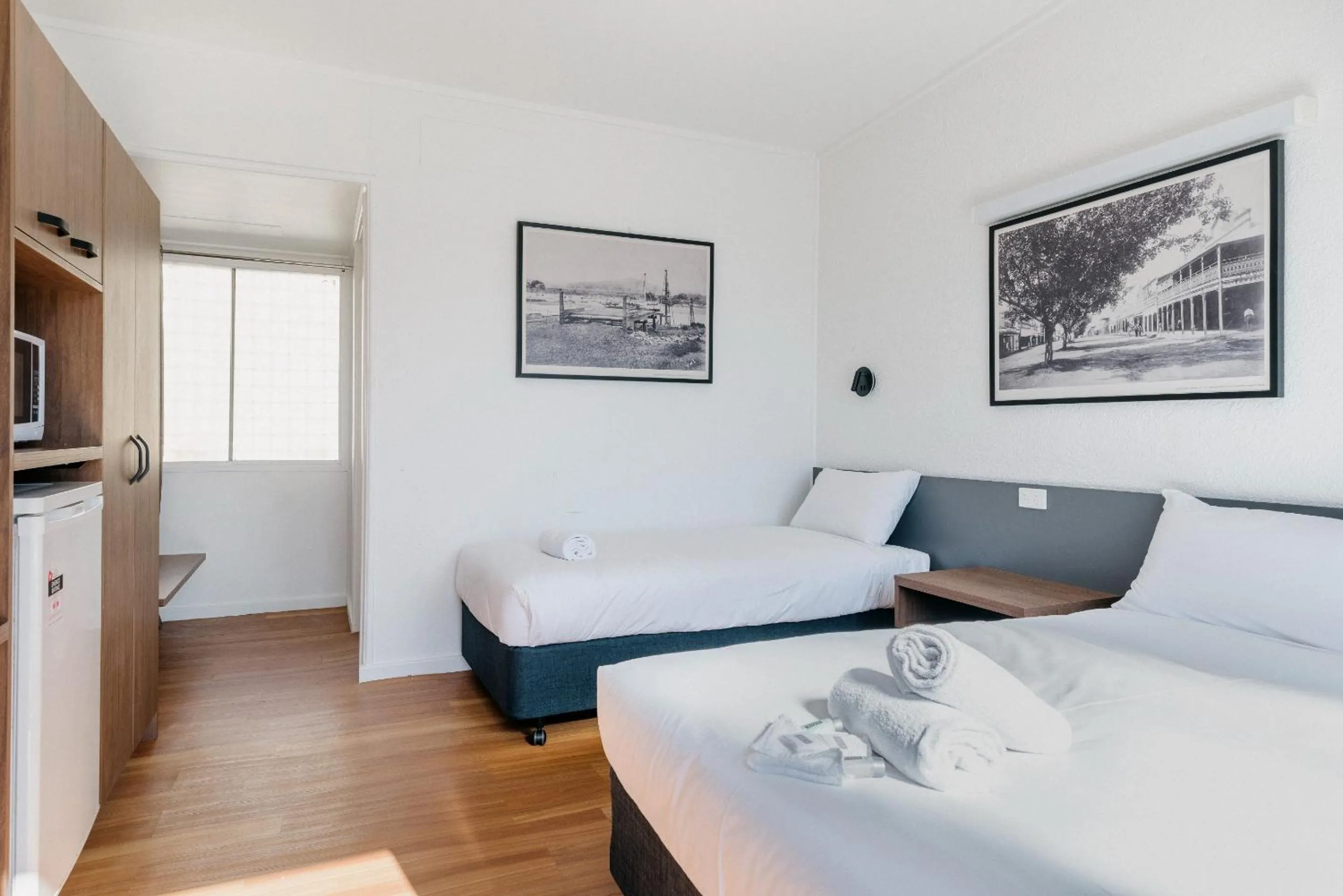 Bed in Boomerang Hotel