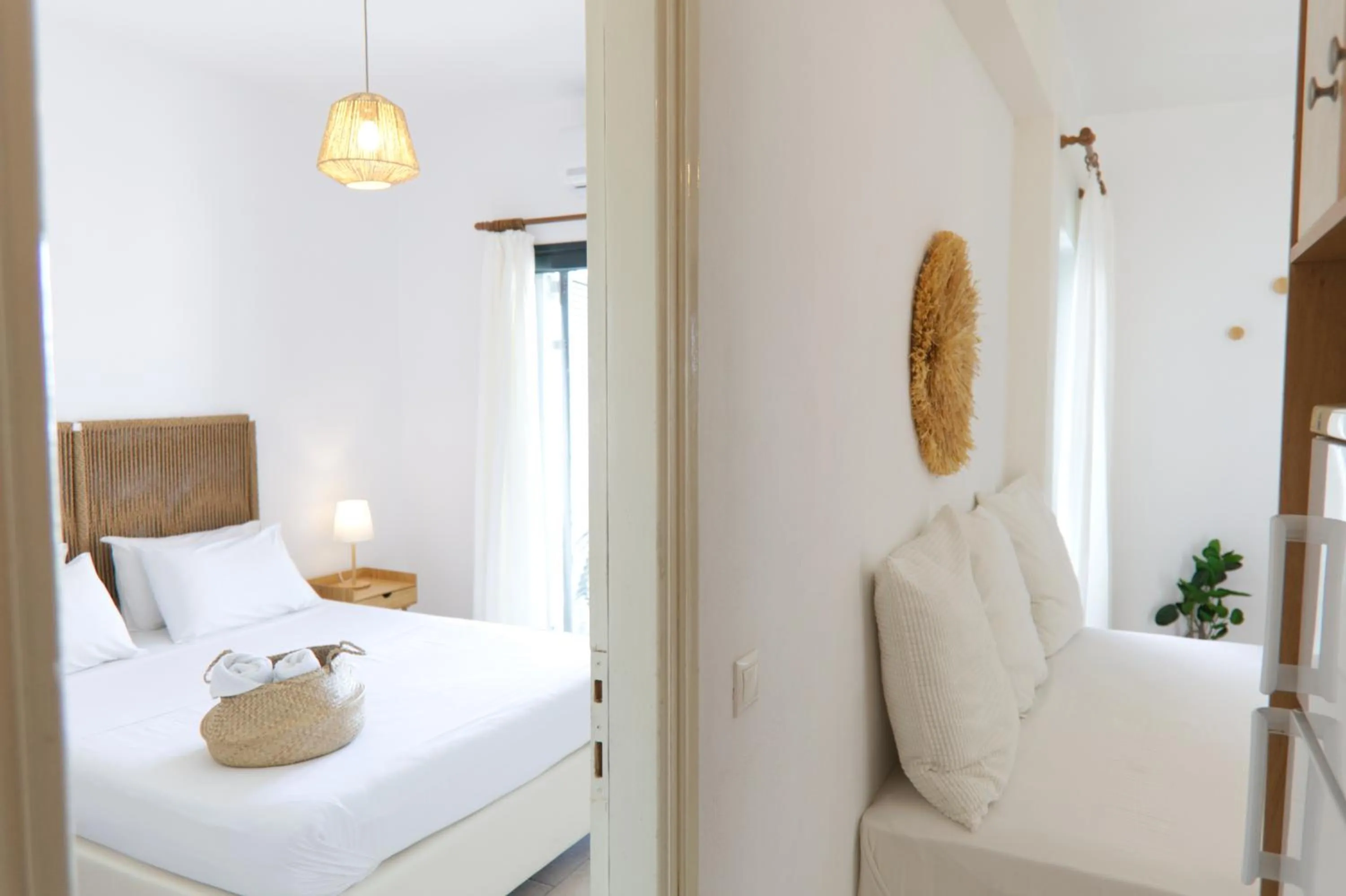 Bed in Koukounari Apartments