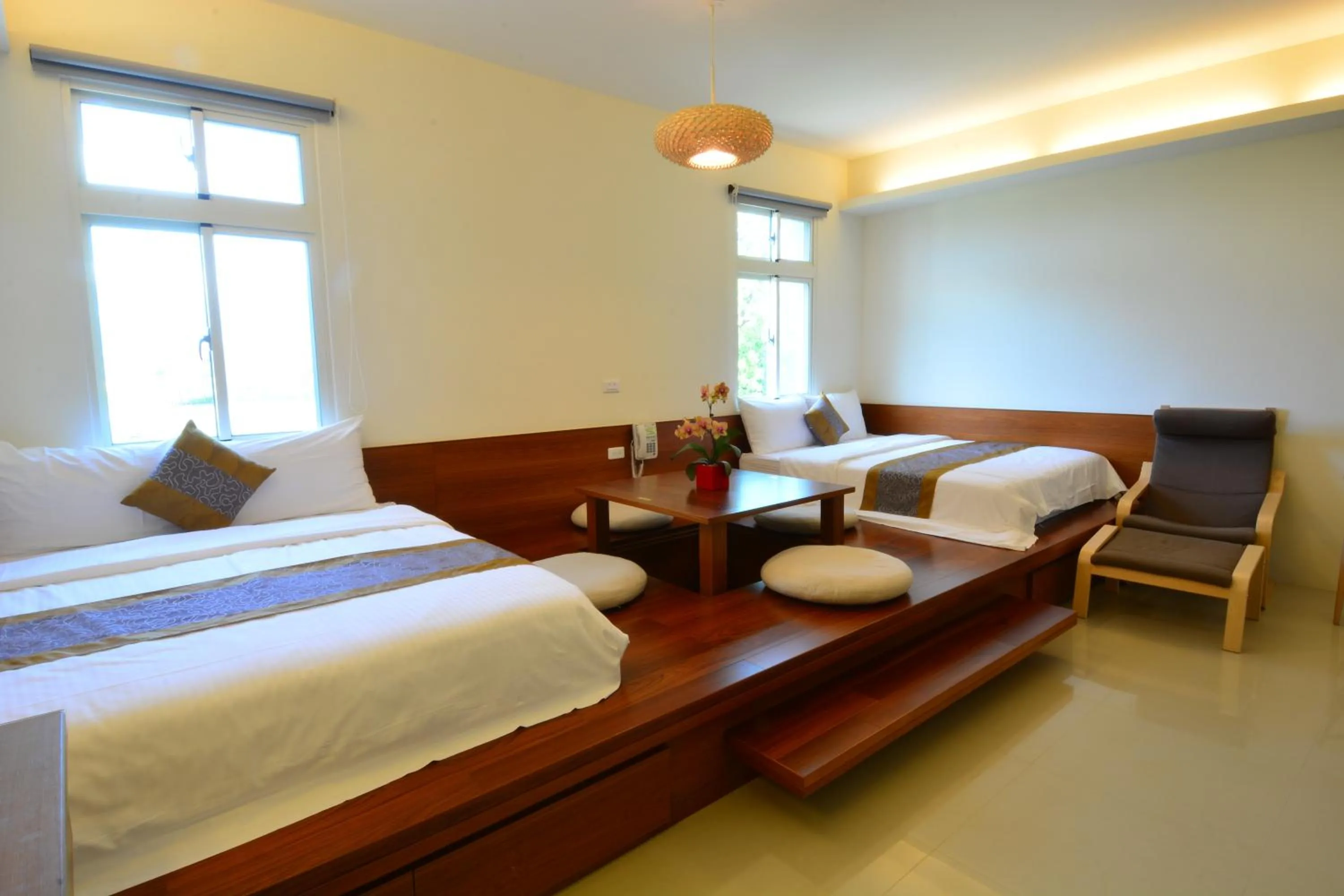 Bed in Simple Happiness B&B