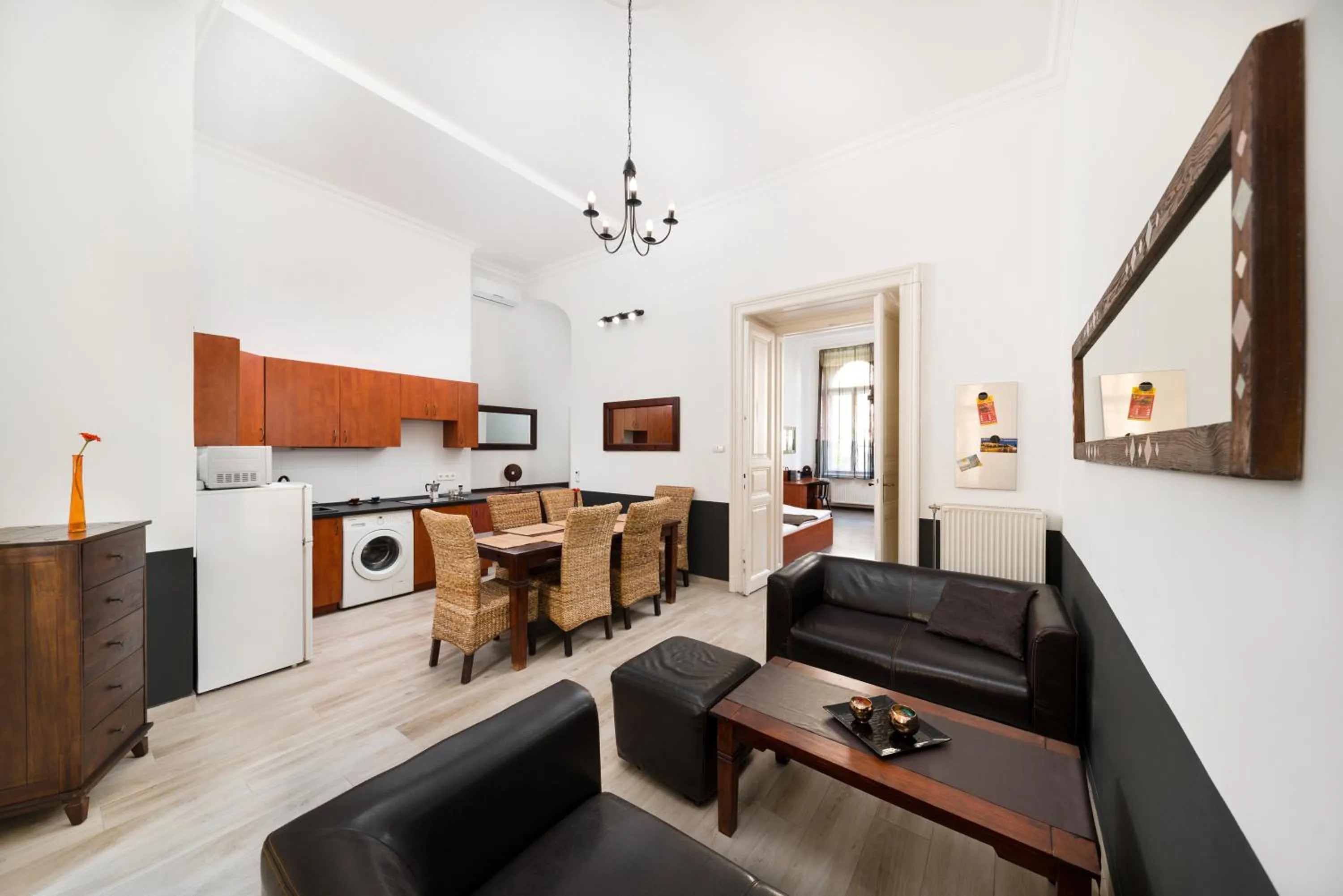 Kitchen or kitchenette in Karma Boutique Apartments