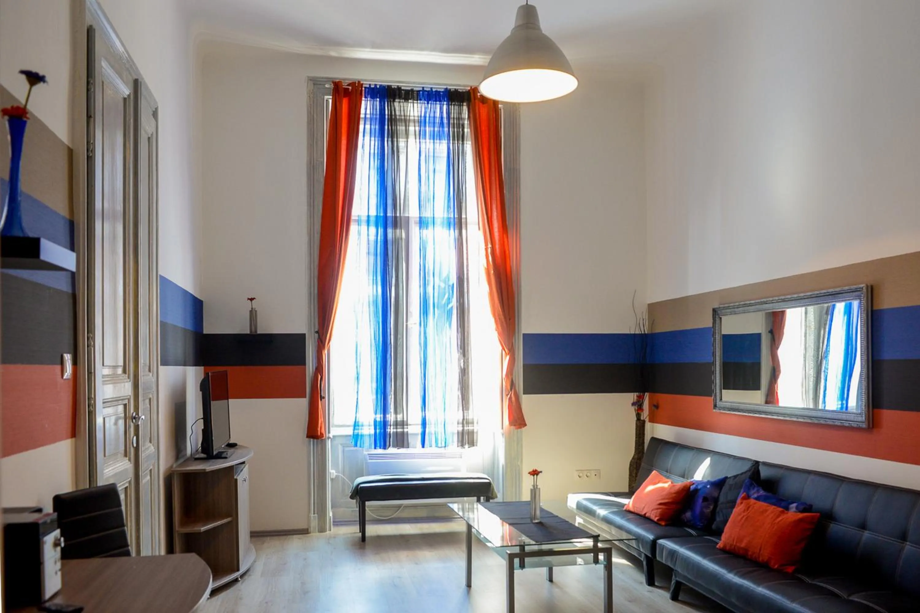 Living room, Bed in Karma Boutique Apartments