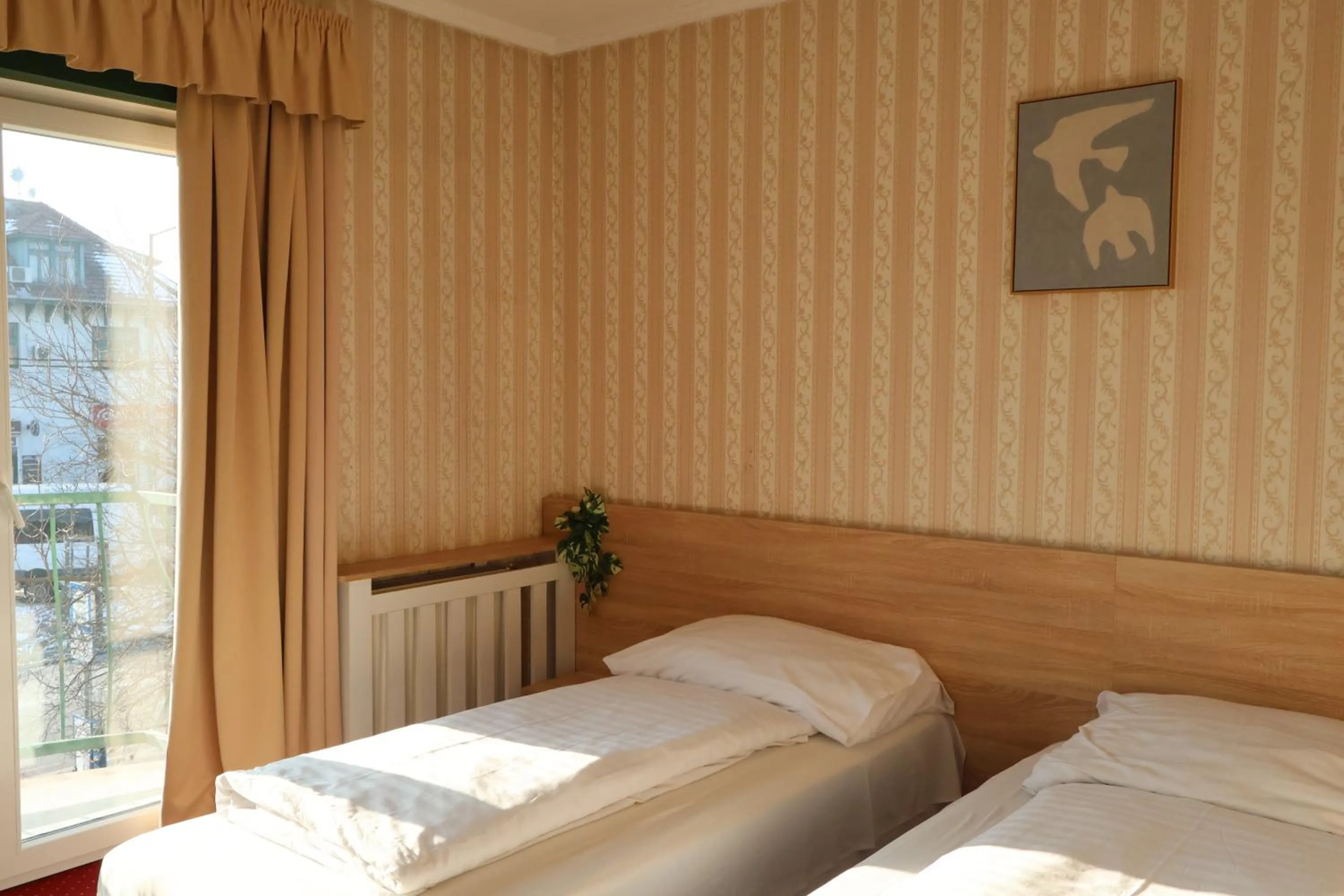 Bed in Hotel Amadeus