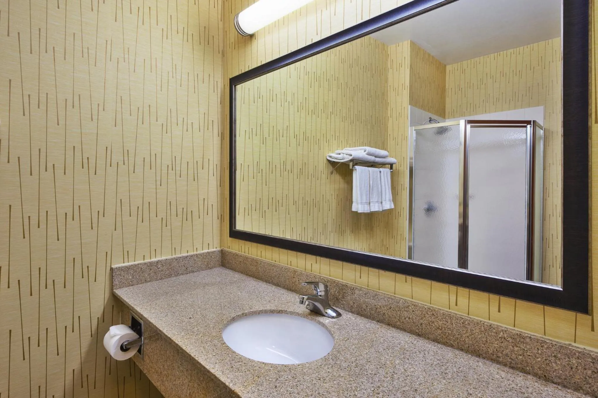 Bathroom in Holiday Inn Express Hotel & Suites - Belleville Area by IHG