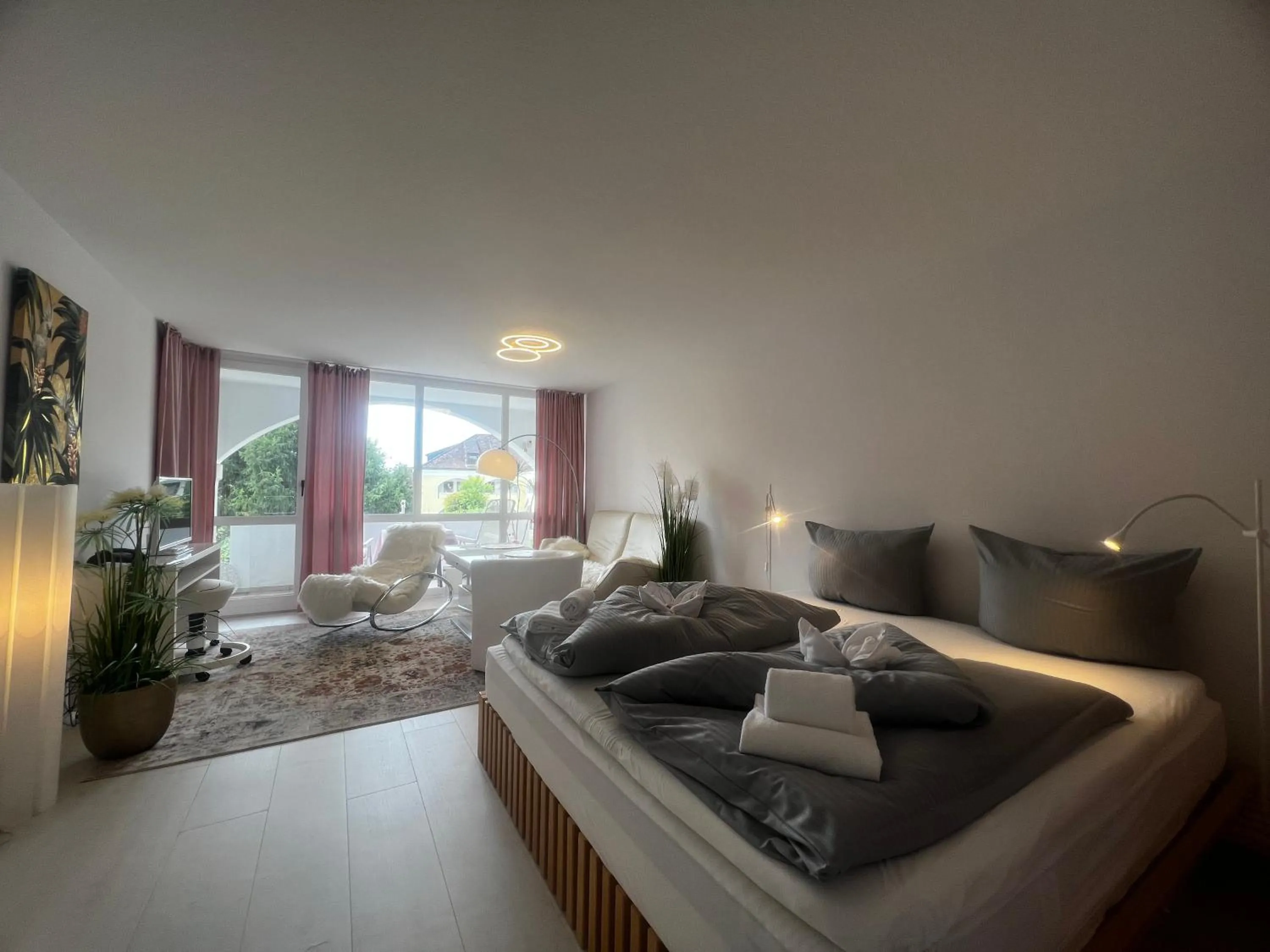 Bedroom in Schloss Kirchham Appartement - & Wellnessanlage