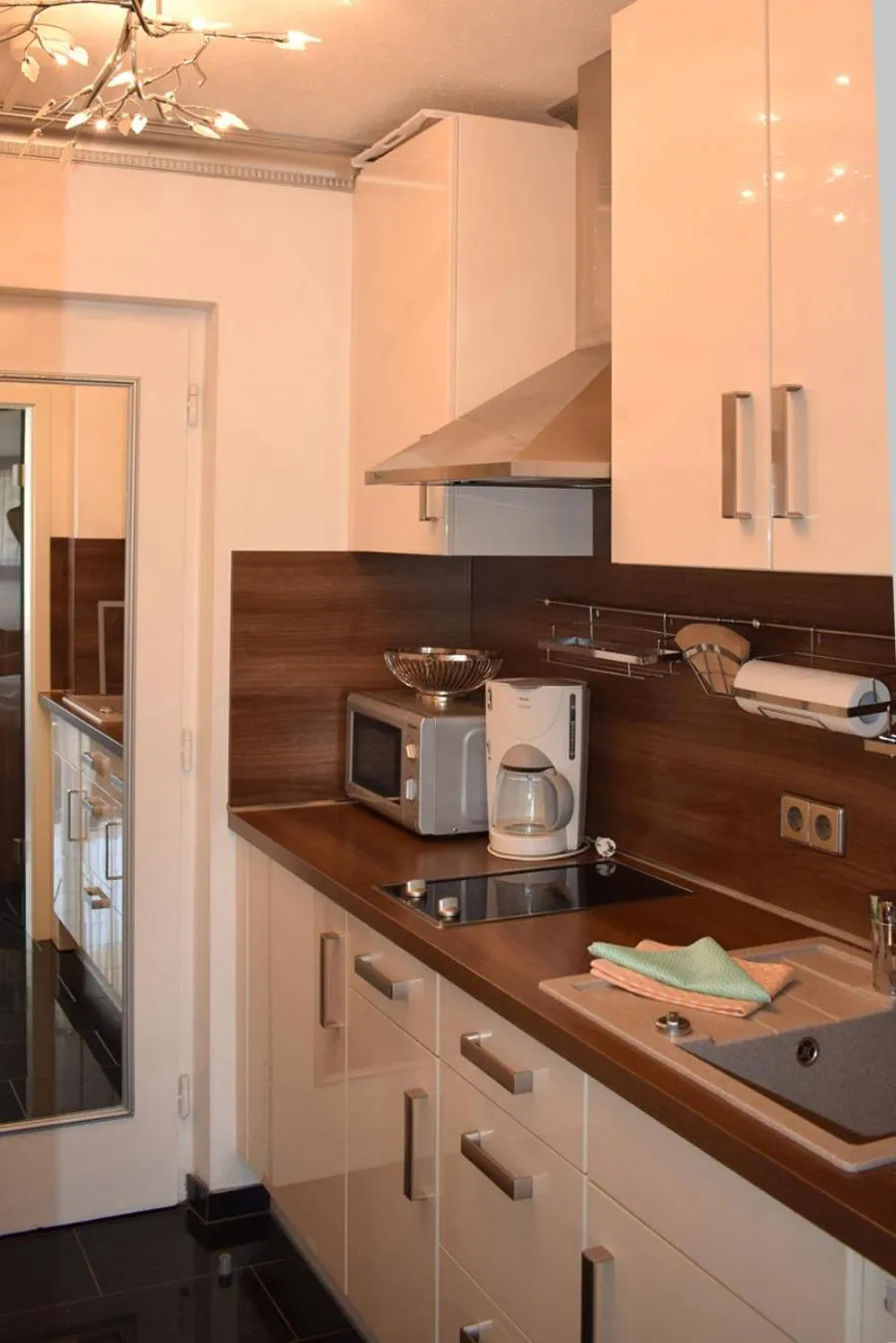 Kitchen or kitchenette in Schloss Kirchham Appartement - & Wellnessanlage