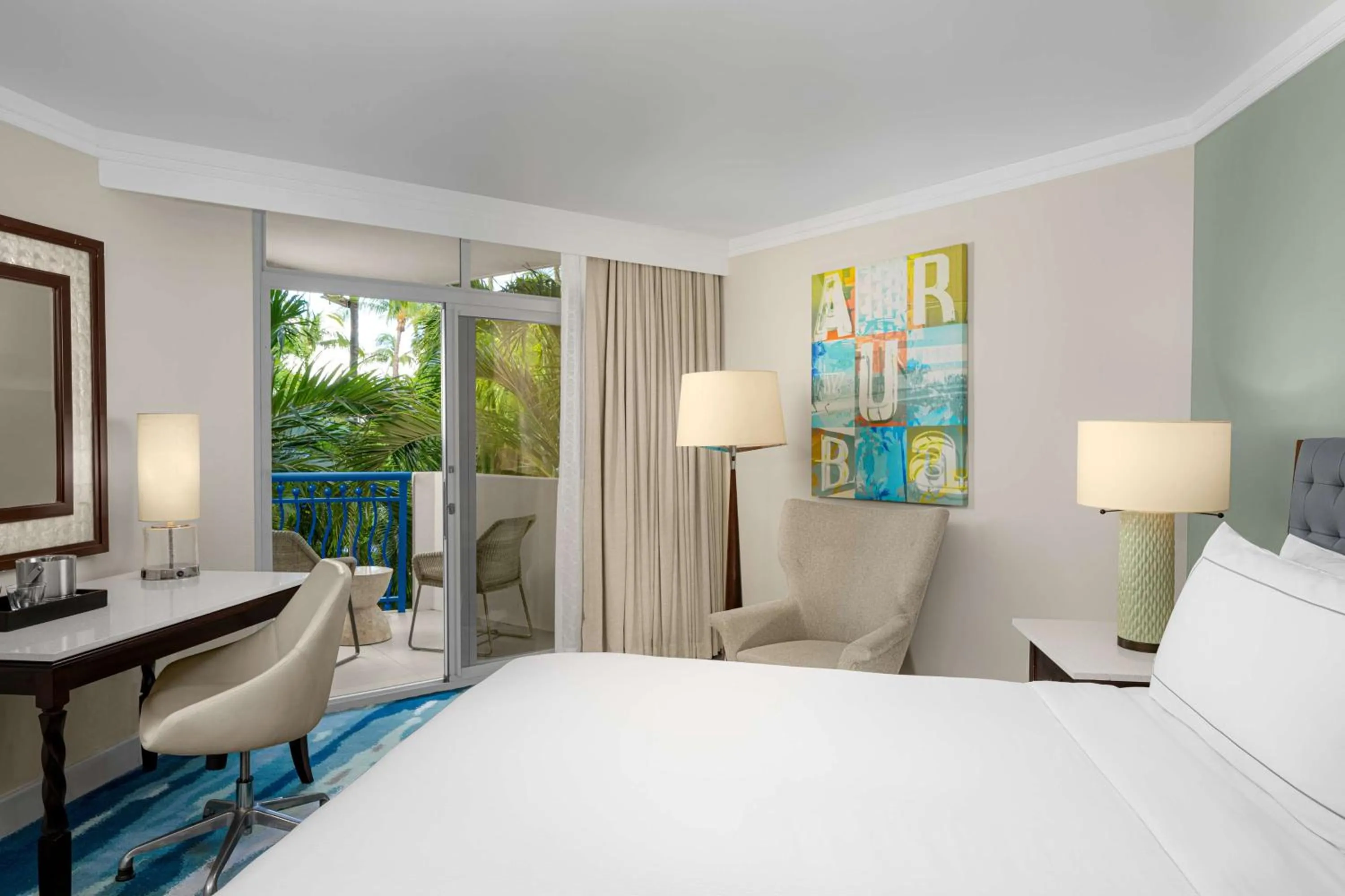 Bedroom, Bed in Hilton Aruba Caribbean Resort & Casino