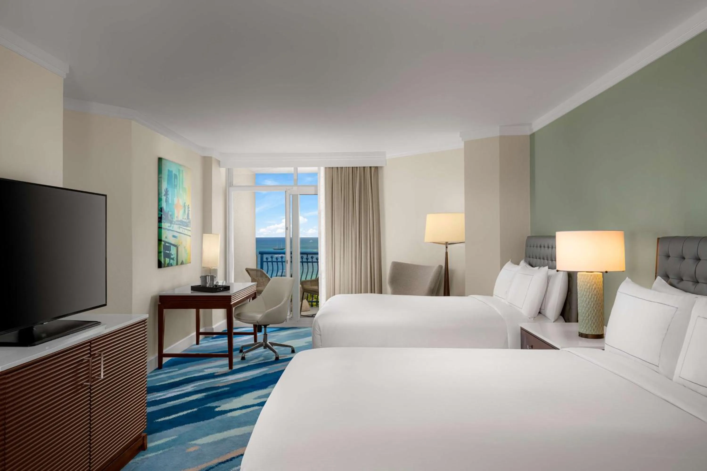 Bedroom, Bed in Hilton Aruba Caribbean Resort & Casino