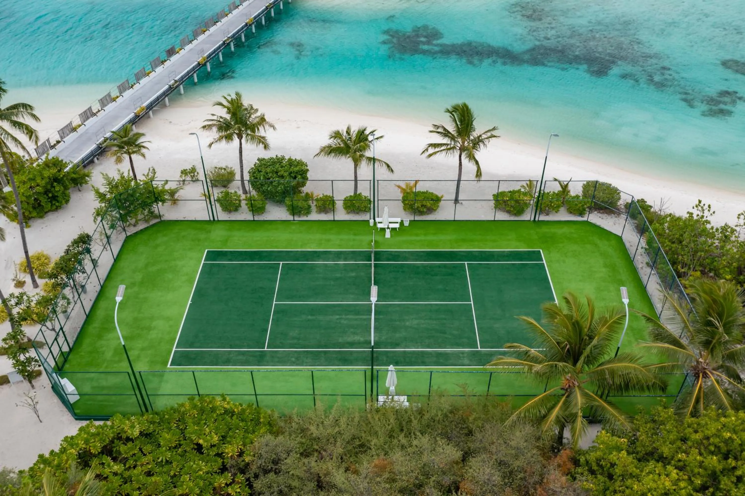 Tennis court in OZEN LIFE MAADHOO - Luxury All Inclusive with Free Transfers