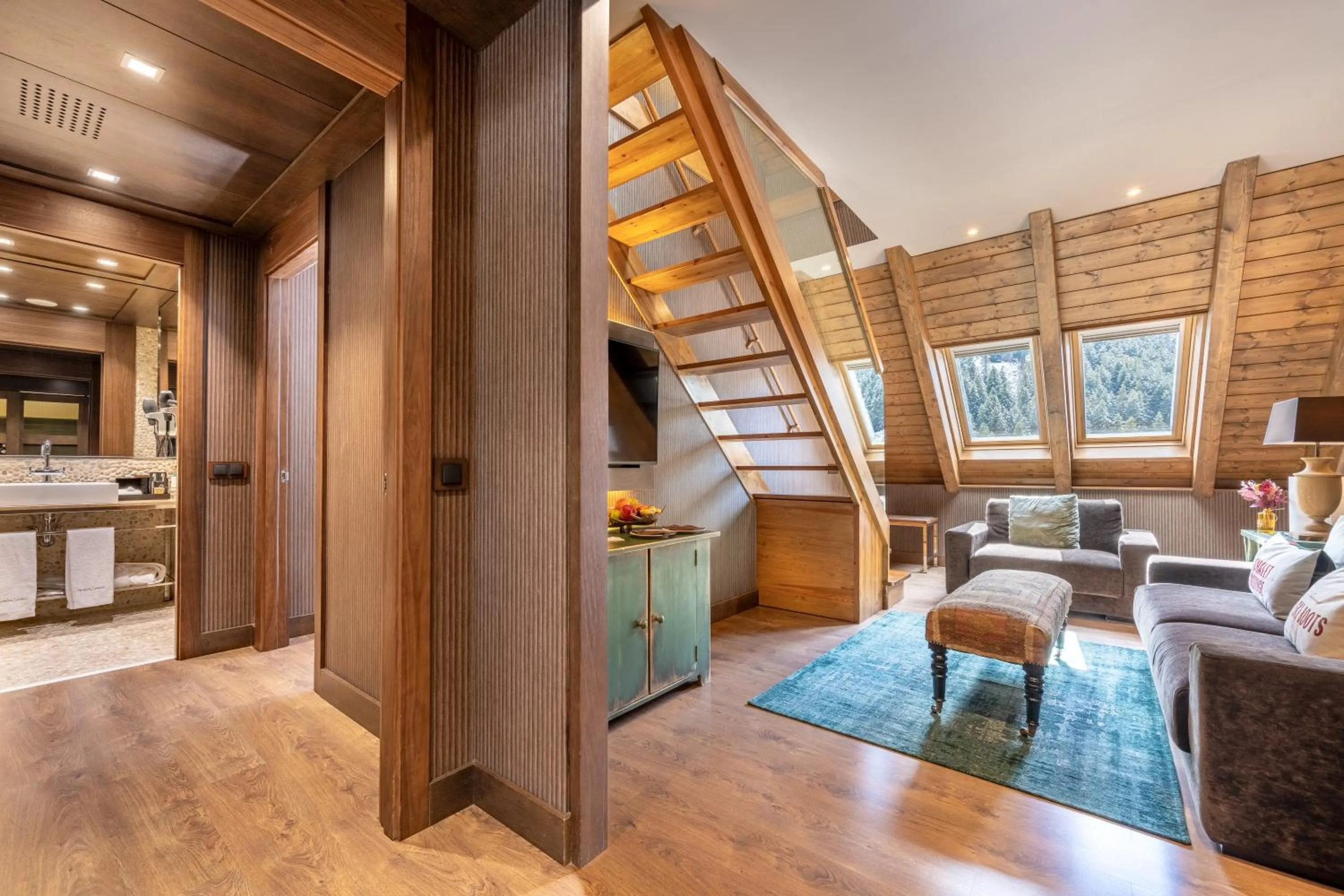 Living room in Hotel Val de Neu G.L.