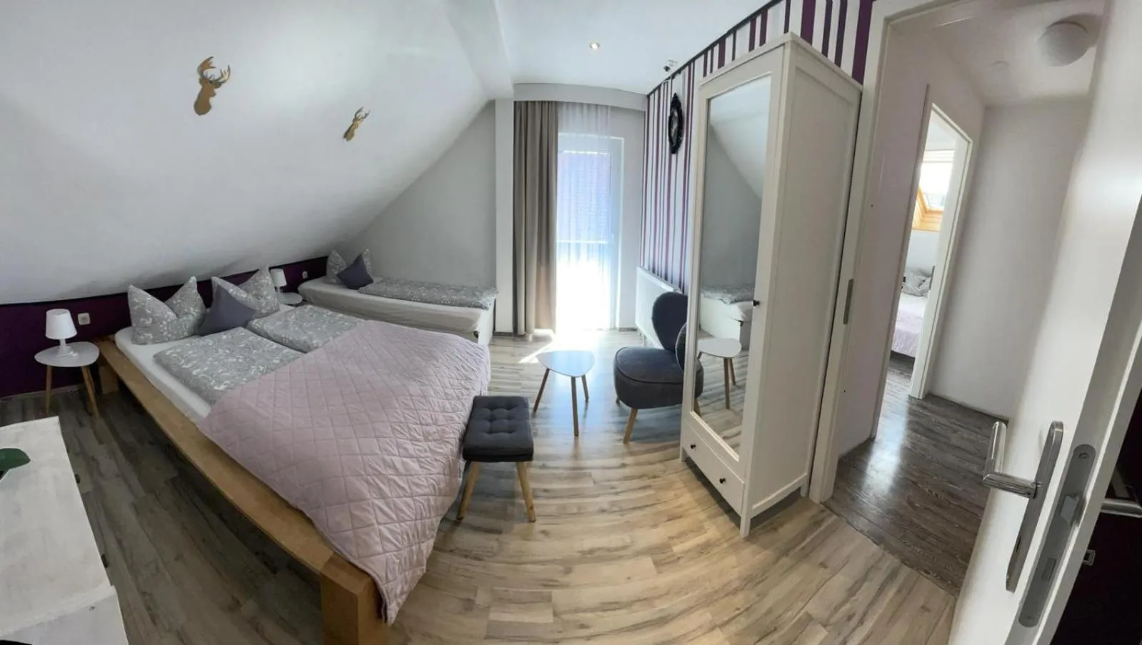 Photo of the whole room, Bed in LA Boutique House