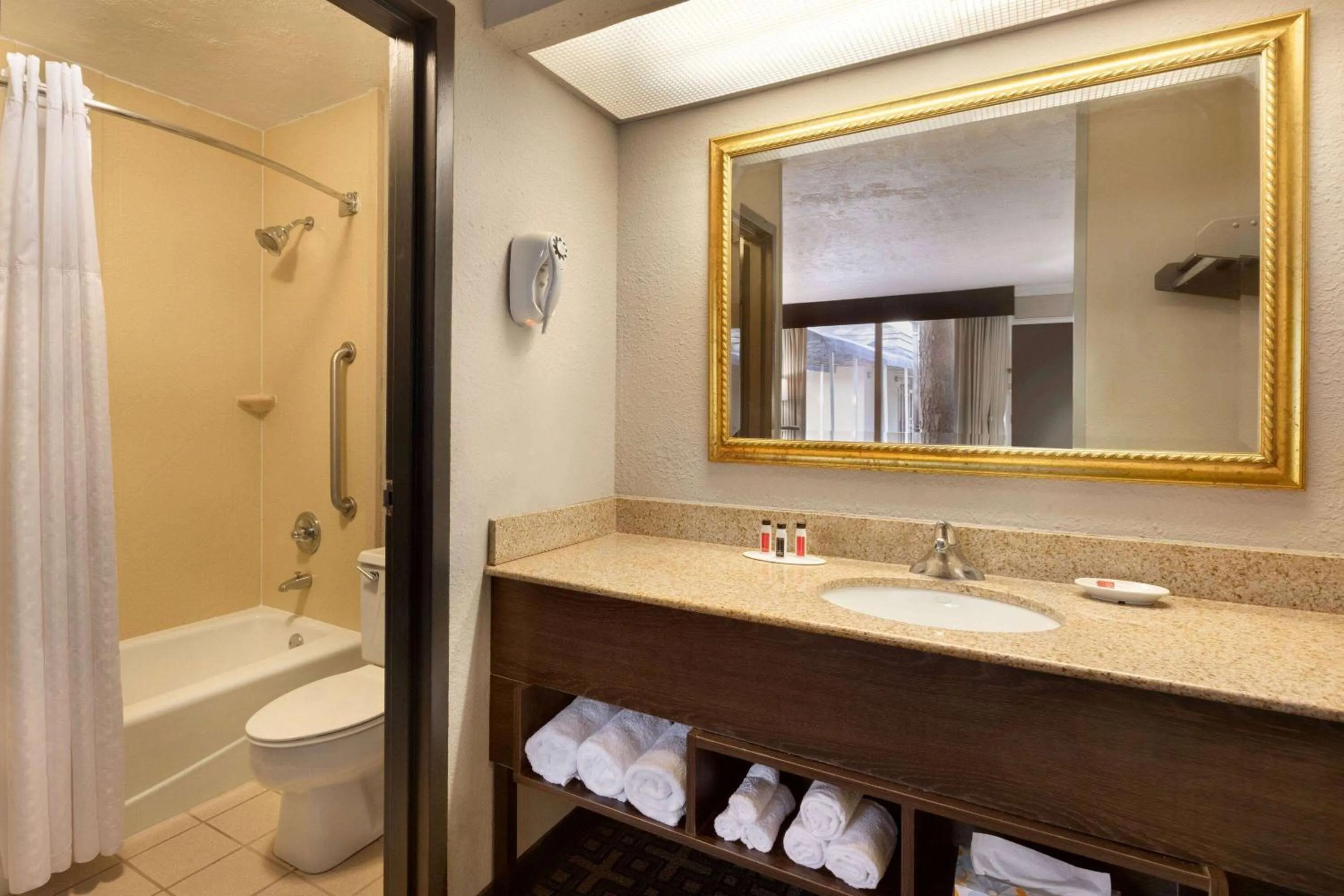 Bathroom in Ramada by Wyndham Augusta Fort Gordon