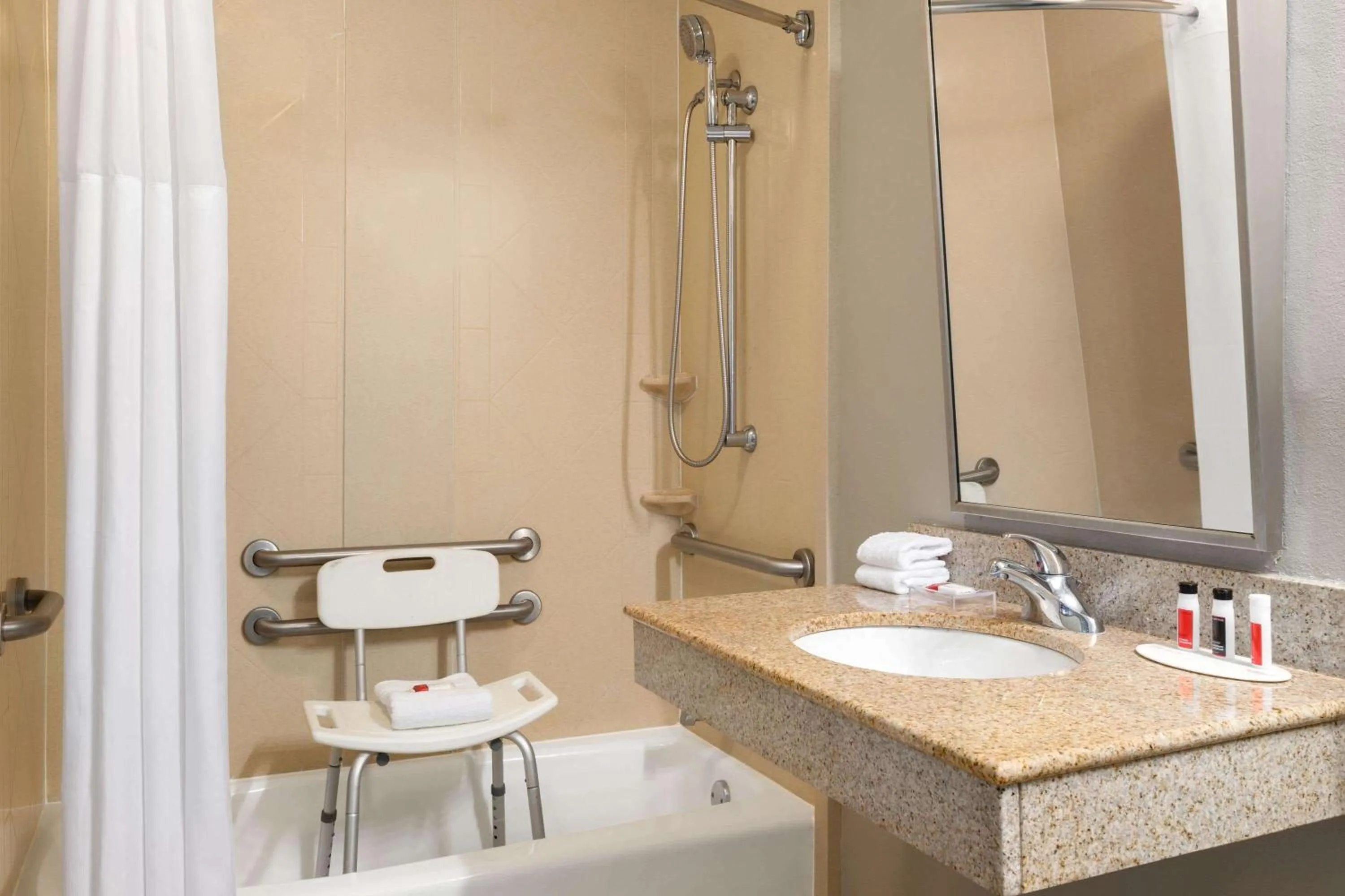 Bathroom in Ramada by Wyndham Augusta Fort Gordon