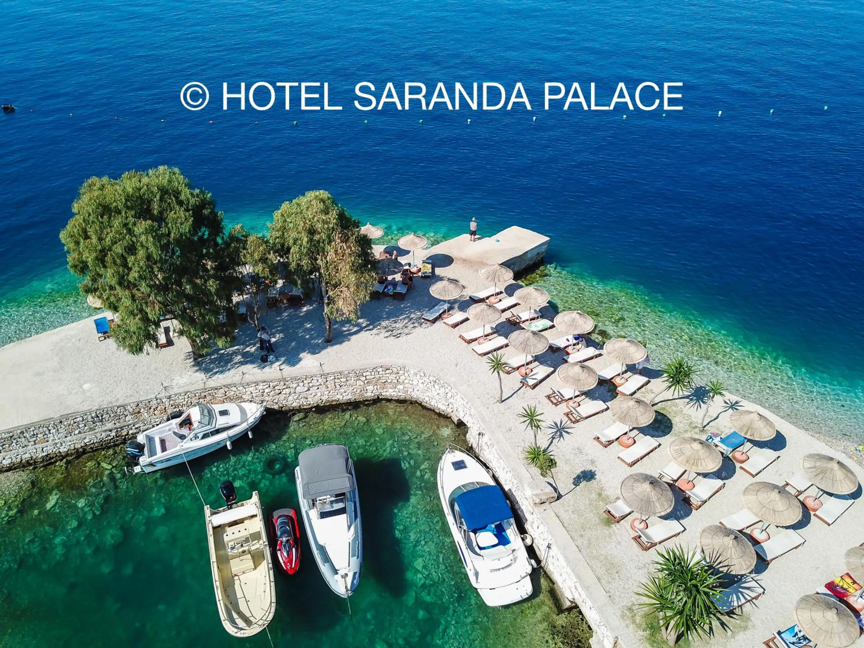 Beach in Hotel Saranda Palace