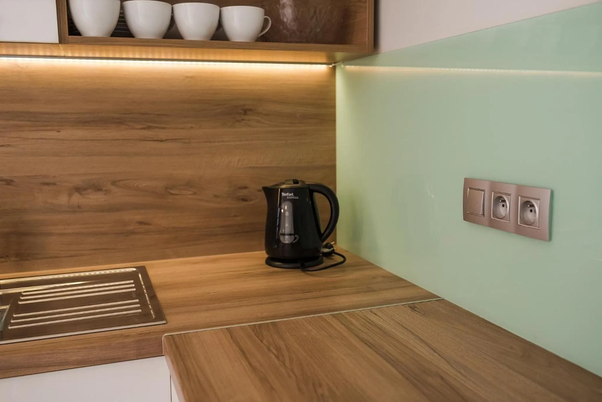 Kitchen or kitchenette in Rosa Apartamenty